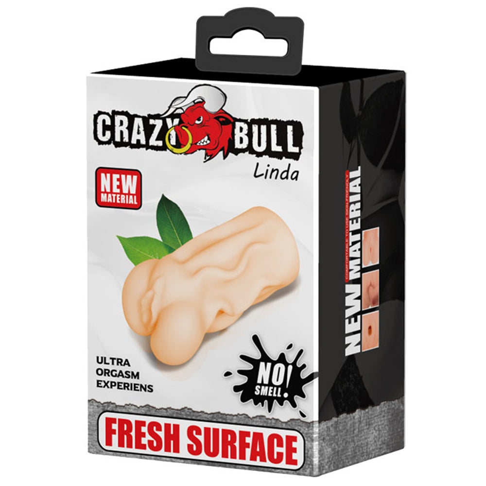 Crazy Bull Linda Male Masturbator - Realistic & Rechargeable Adult Toy for Men - Perfect for Solo Play & Stress Relief