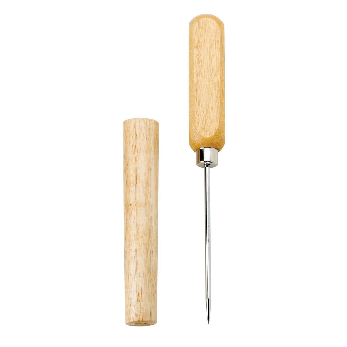 HIC Stainless Steel Ice Pick with Protective Cover - Perfect for Kitchen, Bartending, and Camping Use