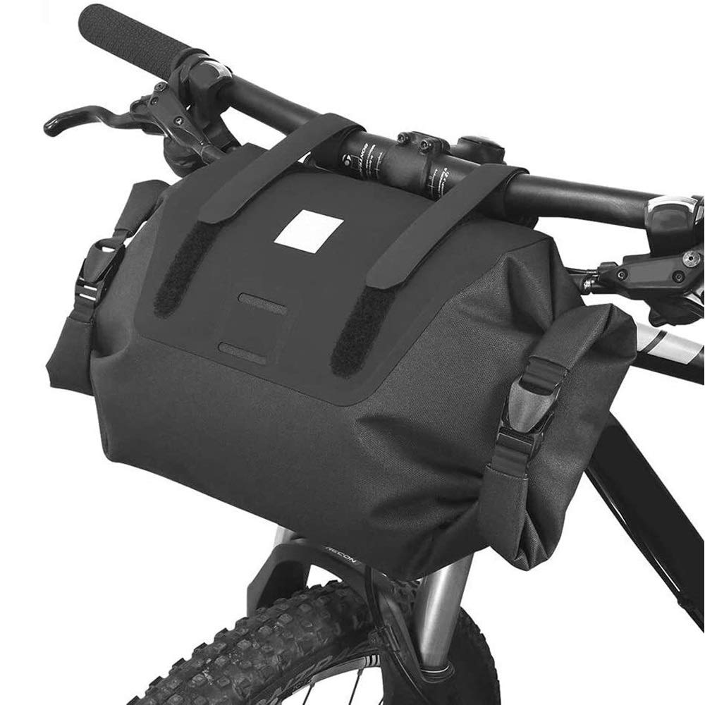 Premium Bike Handlebar & Seat Bag - Waterproof Cycling Pack for Bicycle, Motorcycle, Scooter - Front & Rear Frame Storage Accessories for Commuting, Touring & Off-Road Adventures
