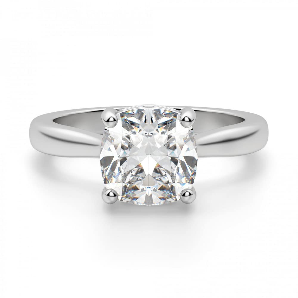 3 CT Cushion Cut Moissanite Engagement Ring Set - Vintage Halo Wedding Band & Solitaire Promise Ring for Women - Anniversary Gift, Bridal Jewelry - Perfect for Proposals, Weddings & Special Occasions