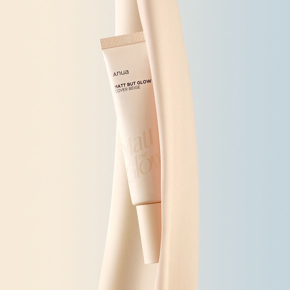 Anua Matt But Glow Cover Beige SPF 50 PA++++ 50ml - Oil Control & Brightening Makeup Base for Daily Sun Protection | Perfect for Oily Skin & Summer Makeup Routine