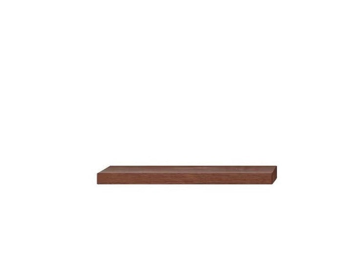 Solid Oak and Black Walnut Wood Wall Shelf - Handcrafted Rustic Floating Shelves for Living Room, Kitchen, Bathroom Decor | Durable Natural Wood Storage Solution for Home Organization