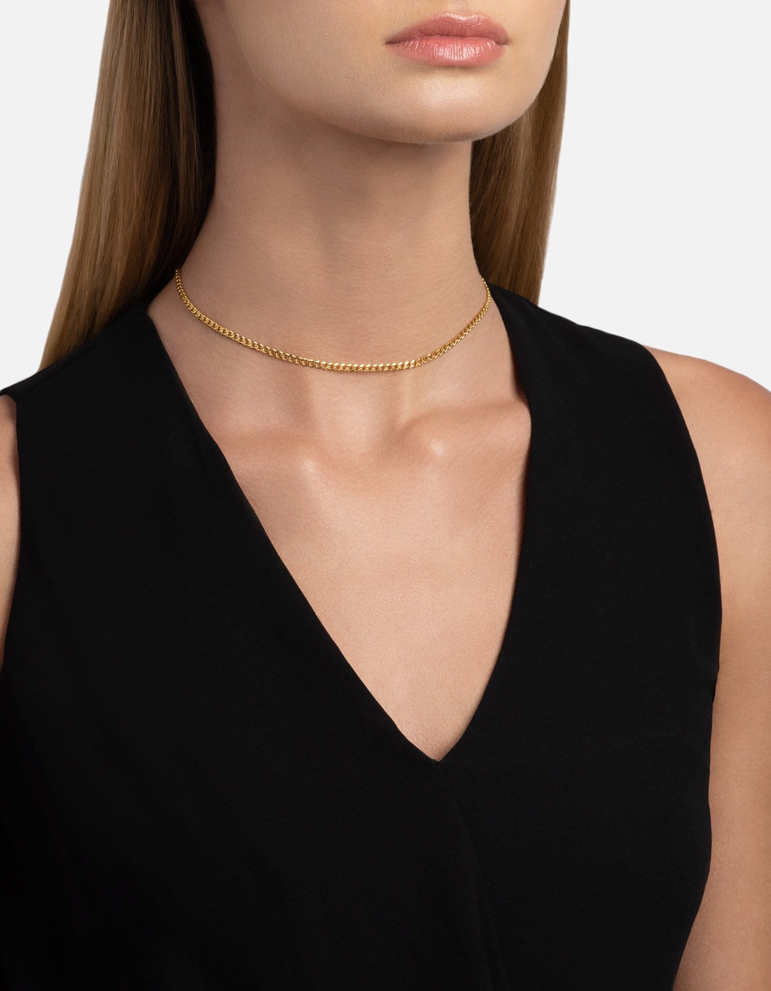 14K Gold Plated Cuban Link Choker Necklace for Women - Elegant Layered Chain Jewelry Gift for Birthday, Anniversary & Special Occasions | Perfect for Parties, Date Nights & Everyday Wear
