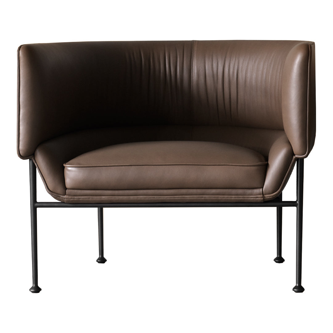 Modern Accent Chair - Mid Century Lounge Chair with Wooden Legs for Living Room, Bedroom, or Office - Comfortable Reading Chair with Soft Cushions and Ergonomic Design - Perfect for Relaxing, Napping, or Working from Home