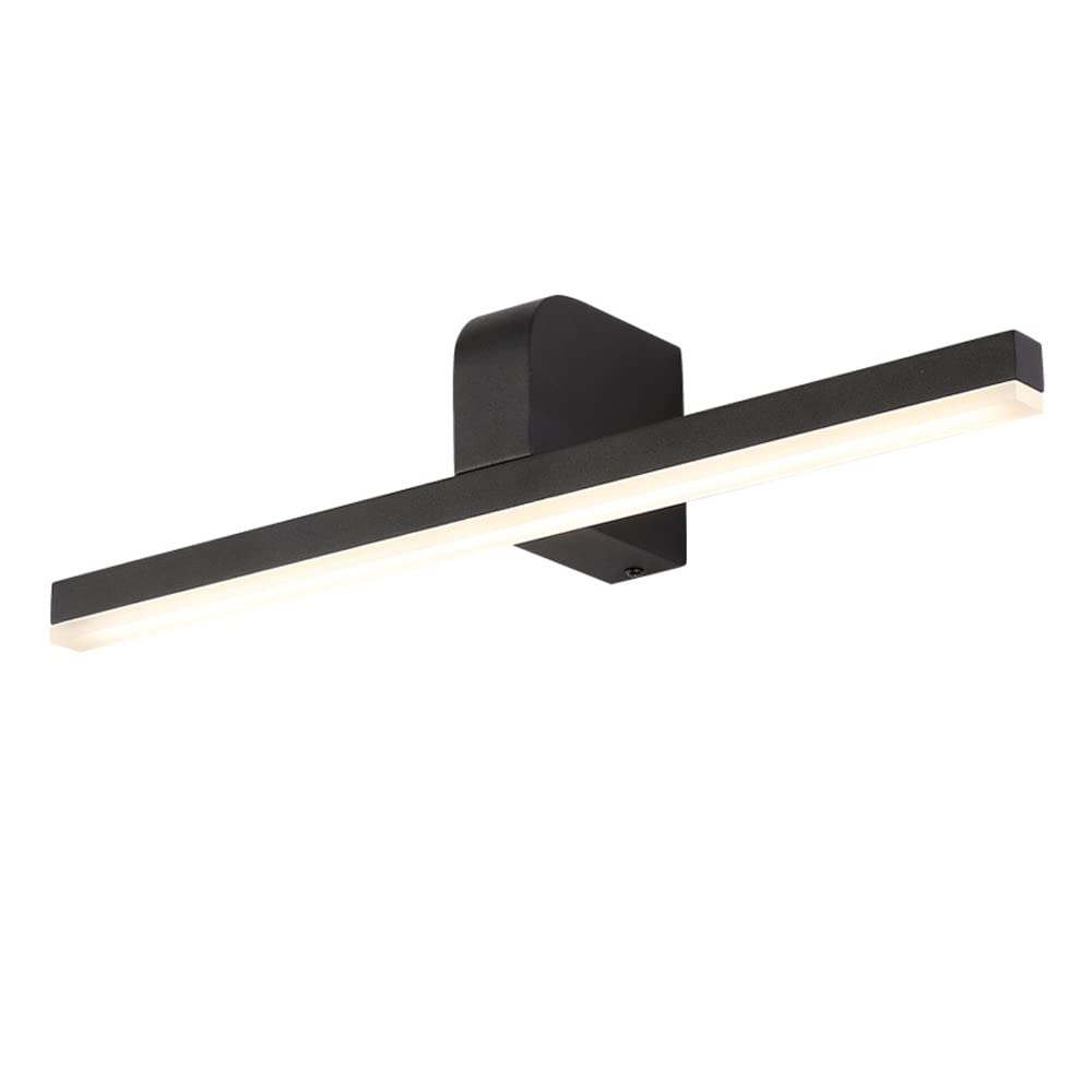 Modern LED Mirror Headlight - Nordic Black & White Bathroom Wall Light for Makeup & Dressing, Waterproof Vanity Mirror Lamp for Toilet, Hotel, Bedroom & Home Decor (Perfect for Makeup Application & Bathroom Lighting)