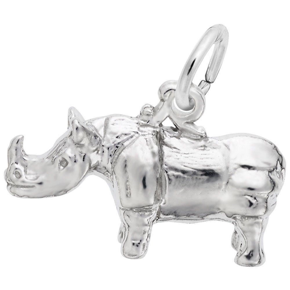 Rhino Charm for Jewelry Making - Handmade Bracelet & Necklace Charms for DIY Crafting - Perfect for Gifts, Animal Lovers & Wildlife Conservation Supporters