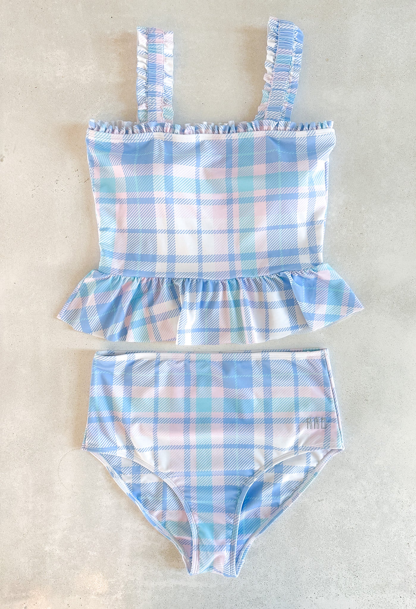 Selena Plaid Tankini Swimsuit for Women - $48 | Stylish Two-Piece Bathing Suit for Beach, Pool & Summer Vacations