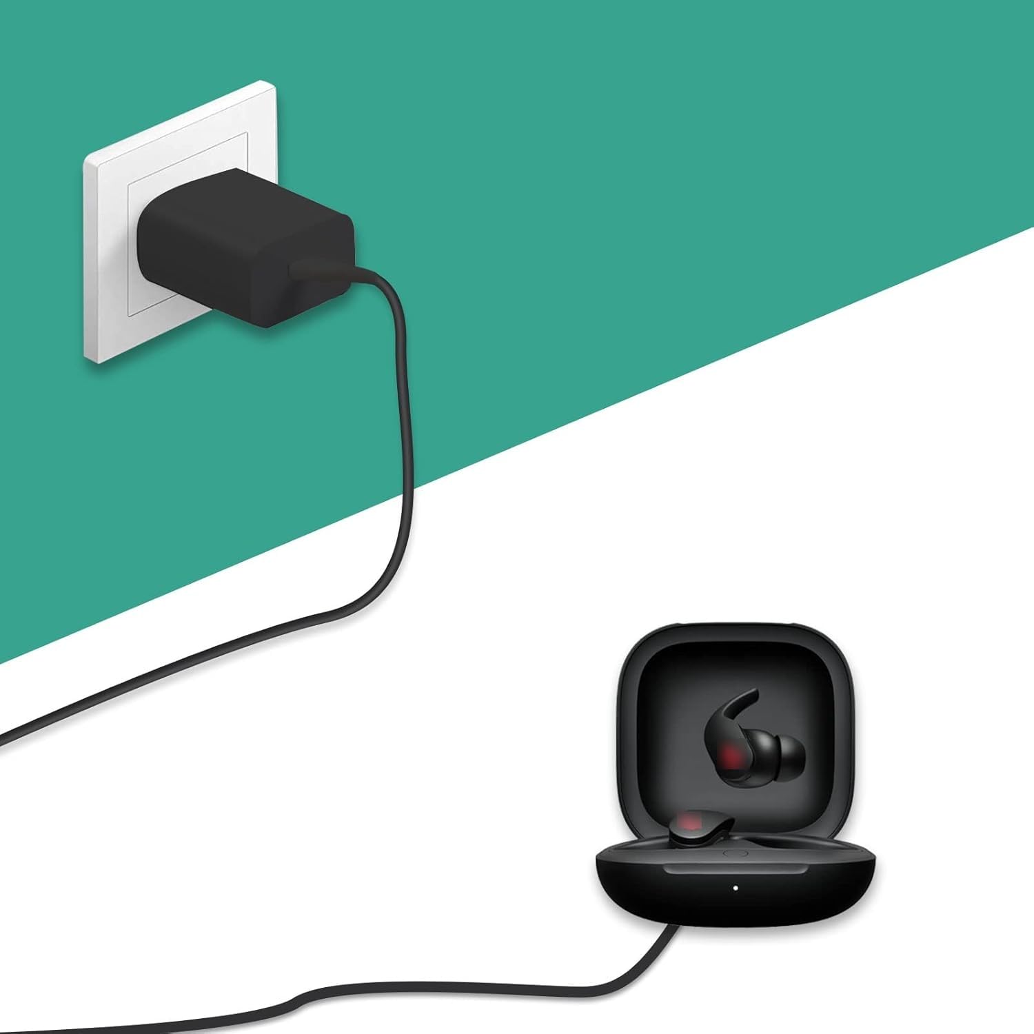 5V 2A USB C Fast Charger Adapter - Universal Type C Charger Block with USB C Cable Compatible with Beats Flex, JBL Wireless Earbuds, Samsung, iPhone 15 & More - Perfect for Travel, Home & Office Charging