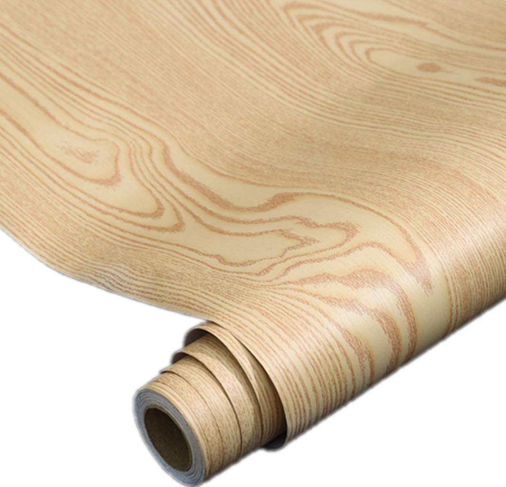 Wood Grain Sticker - Self-Adhesive Vinyl Decal for Furniture & Cabinets (15.8x79in) - Home Decor Upgrade