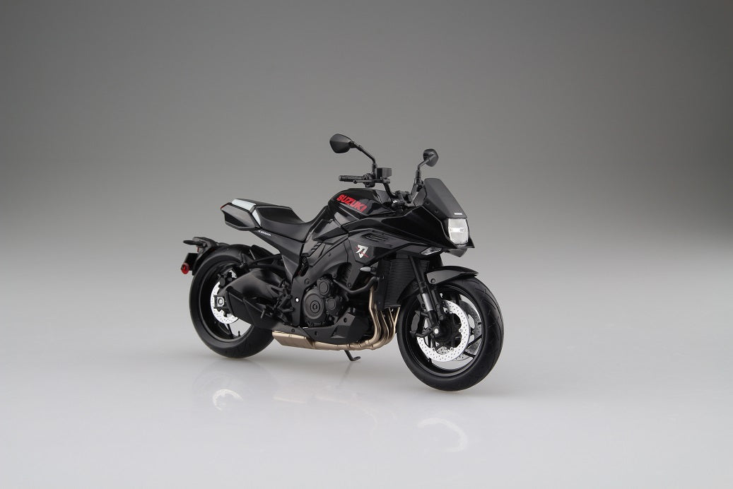 1/12 Scale AOSHIMA SUZUKI GSX-S1000S KATANA Motorcycle Model Kit - Glass Sparkle Black - Perfect for Collectors & Model Builders - Display for Home, Office or Hobby Room