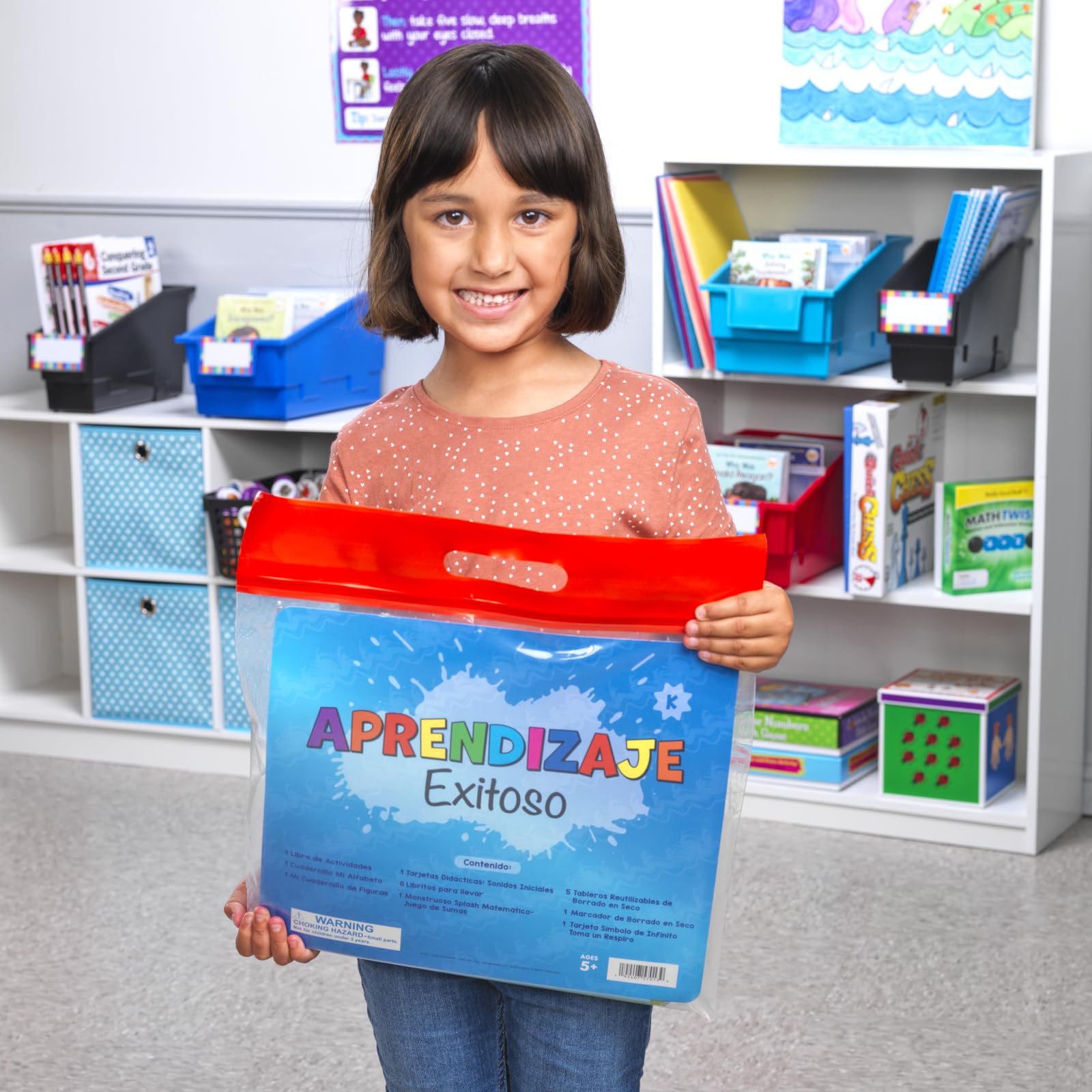 Really Good Stuff Learning Success: Kindergarten - Reading, Math & SEL Activities | Spanish-English Bilingual Educational Kit for Kids | Perfect for Homeschooling & Classroom Learning