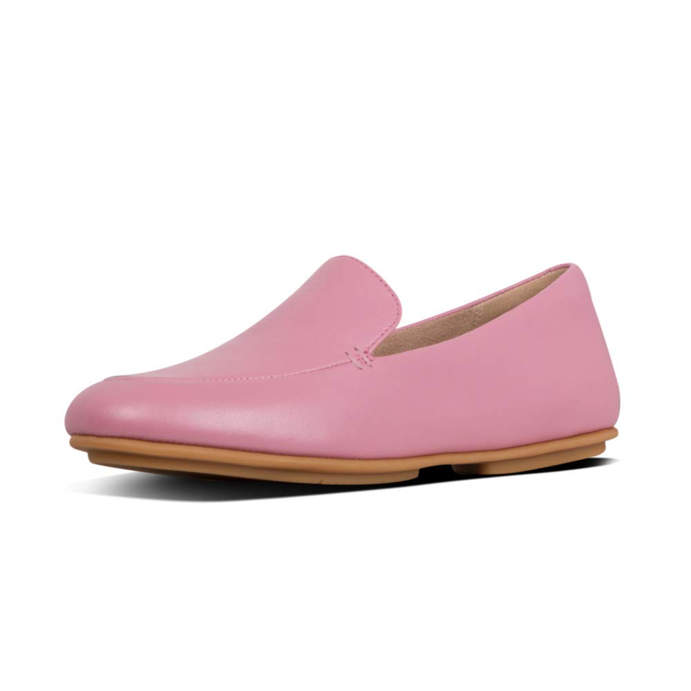 FitFlop Women's Lena Pearlized Loafers - Comfortable Slip-On Flat Shoes for Women with Arch Support | Perfect for Work, Travel & Everyday Wear
