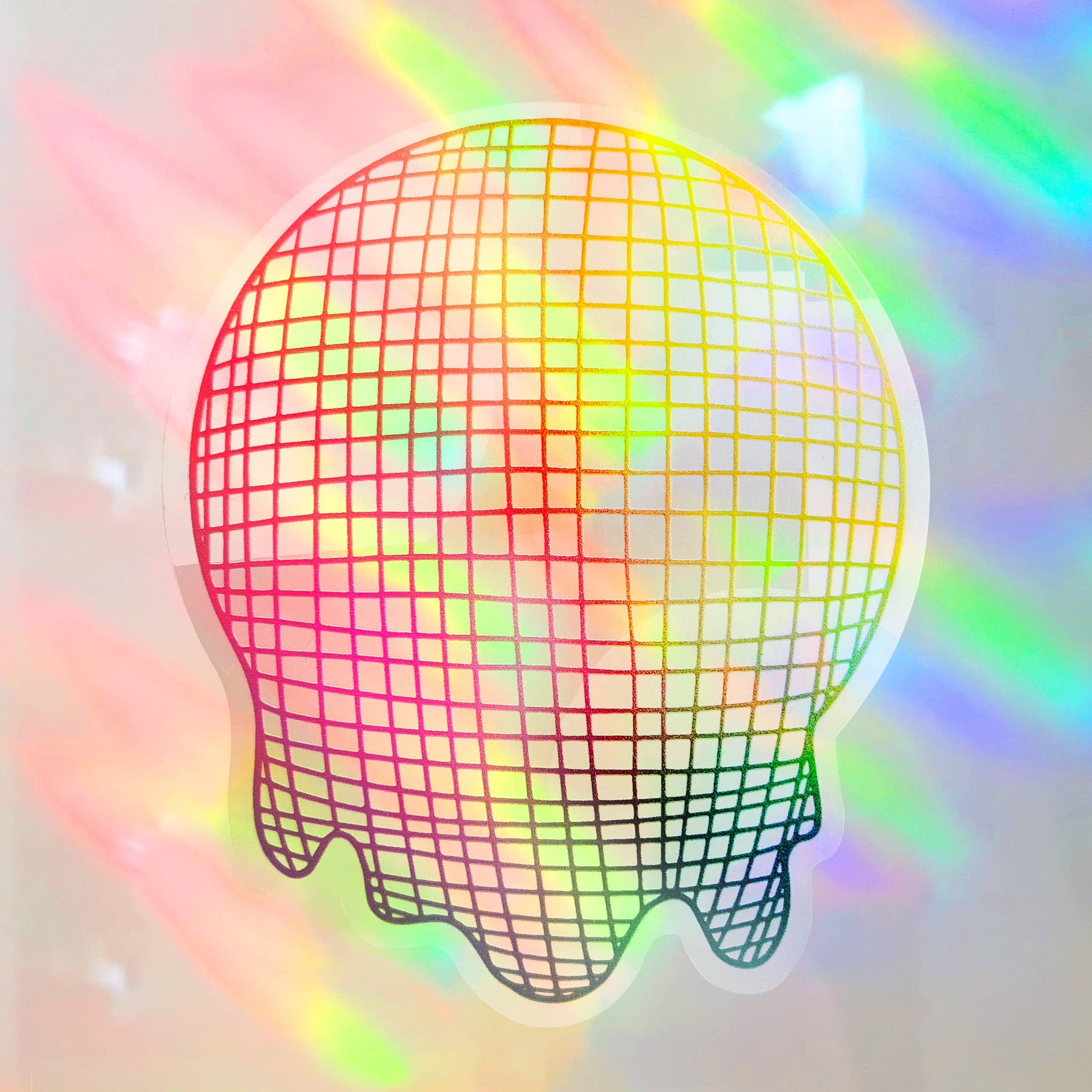 Vibrant Rainbow Disco Ball Suncatcher - Stained Glass Window Decor for Home, Party & Wedding | UV Resistant & Shatterproof