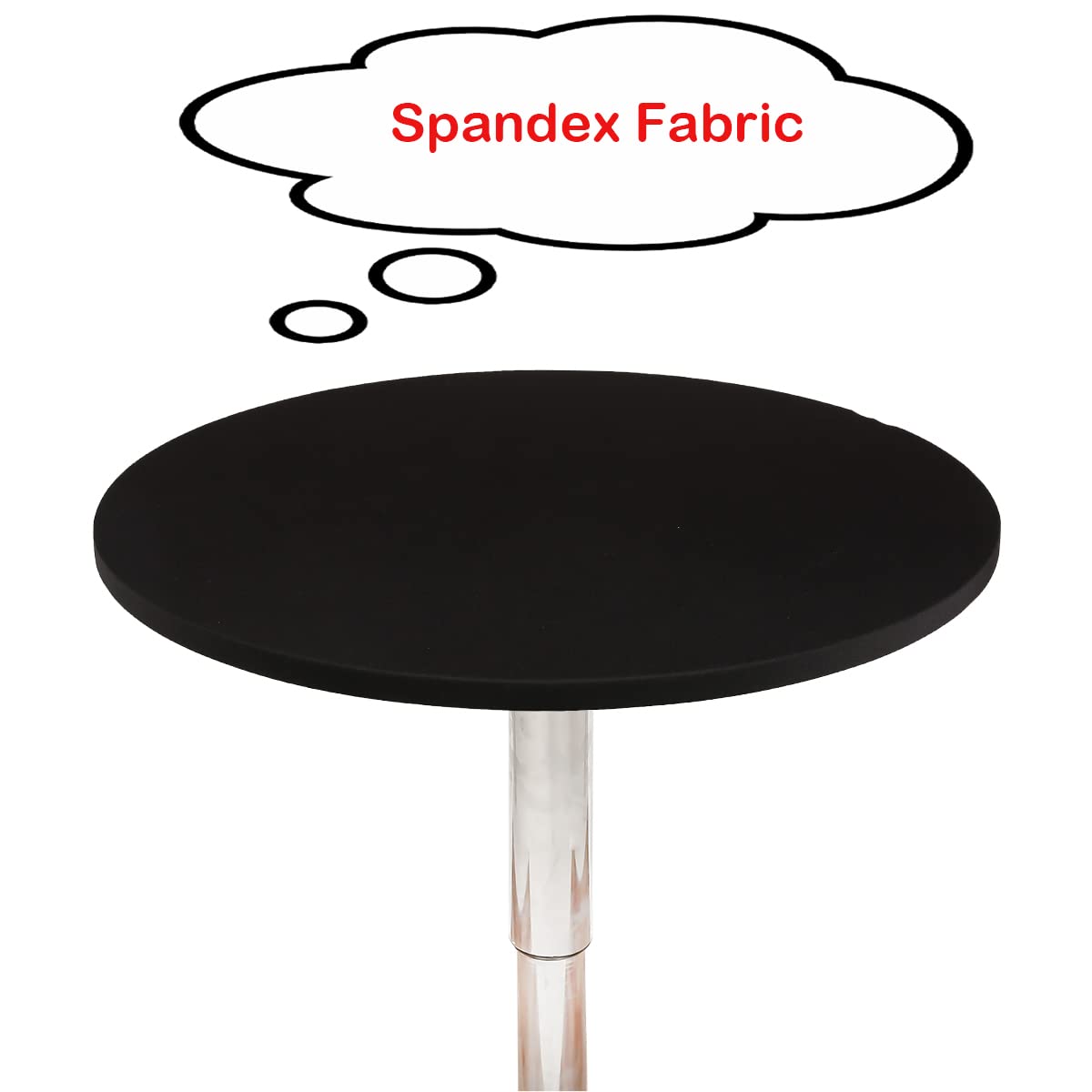 Stretchable Round Tablecloth 42 Inch - Cocktail Spandex for Party & Dining
