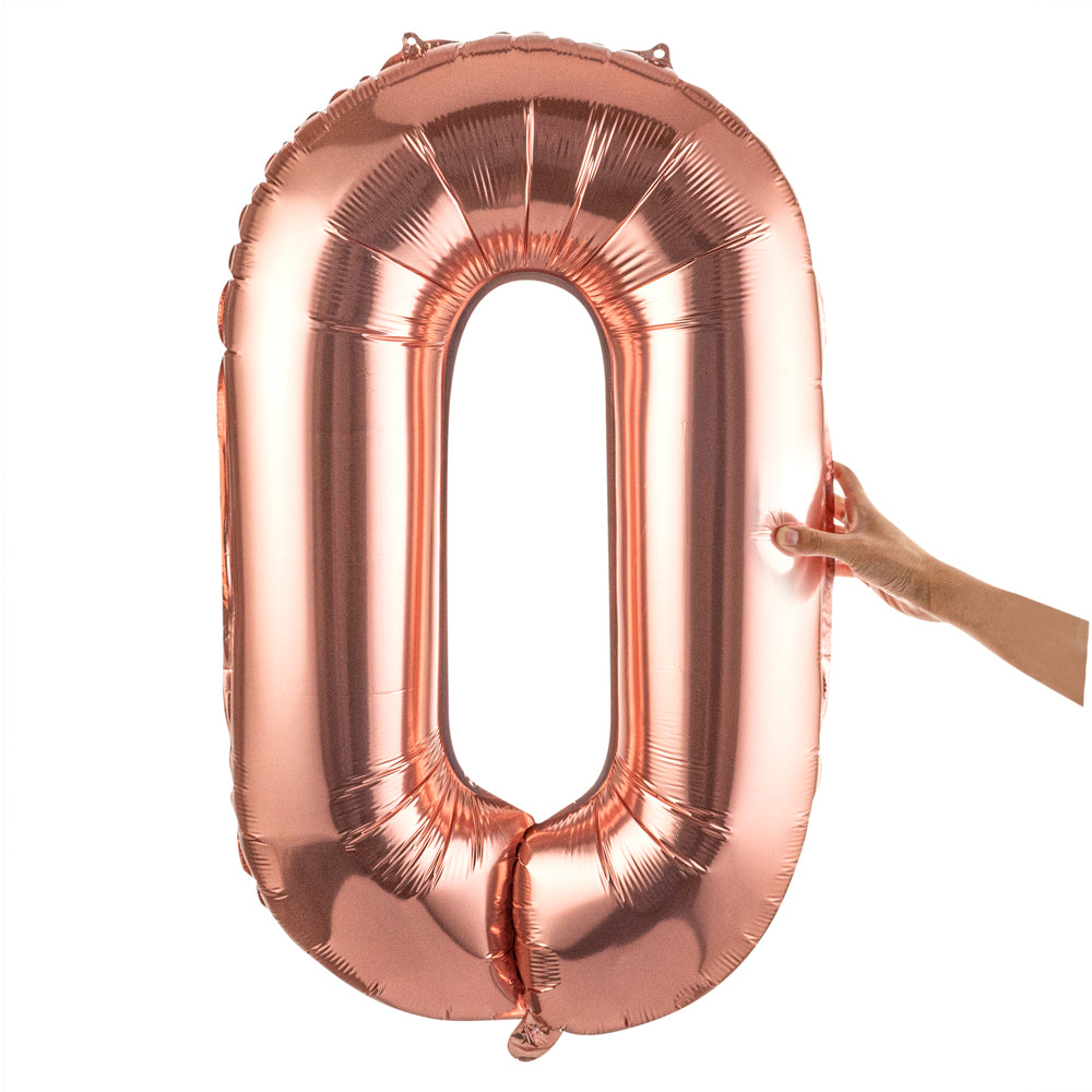 Rose Gold Mylar Letter O Balloon - 40