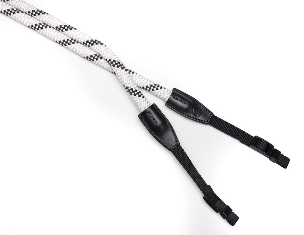 Leica Rope Strap - Premium White & Black Camera Neck Strap (126cm) for Leica Cameras - Perfect for Travel, Street Photography & Everyday Use