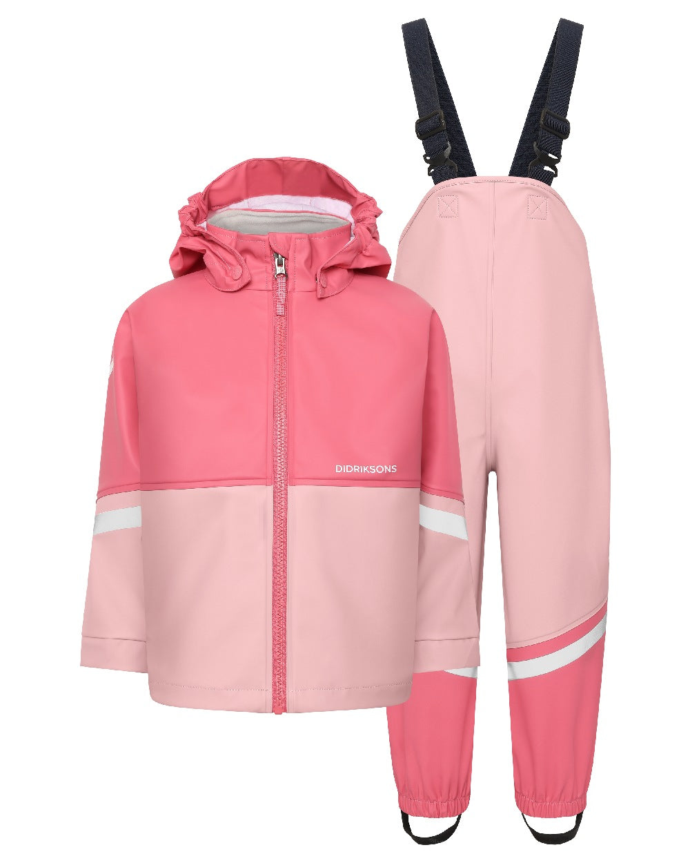 Didriksons Kids Waterman Rain Set 11 - Waterproof Rain Jacket & Pants for Boys & Girls - Outdoor Play, School & Rainy Day Activities