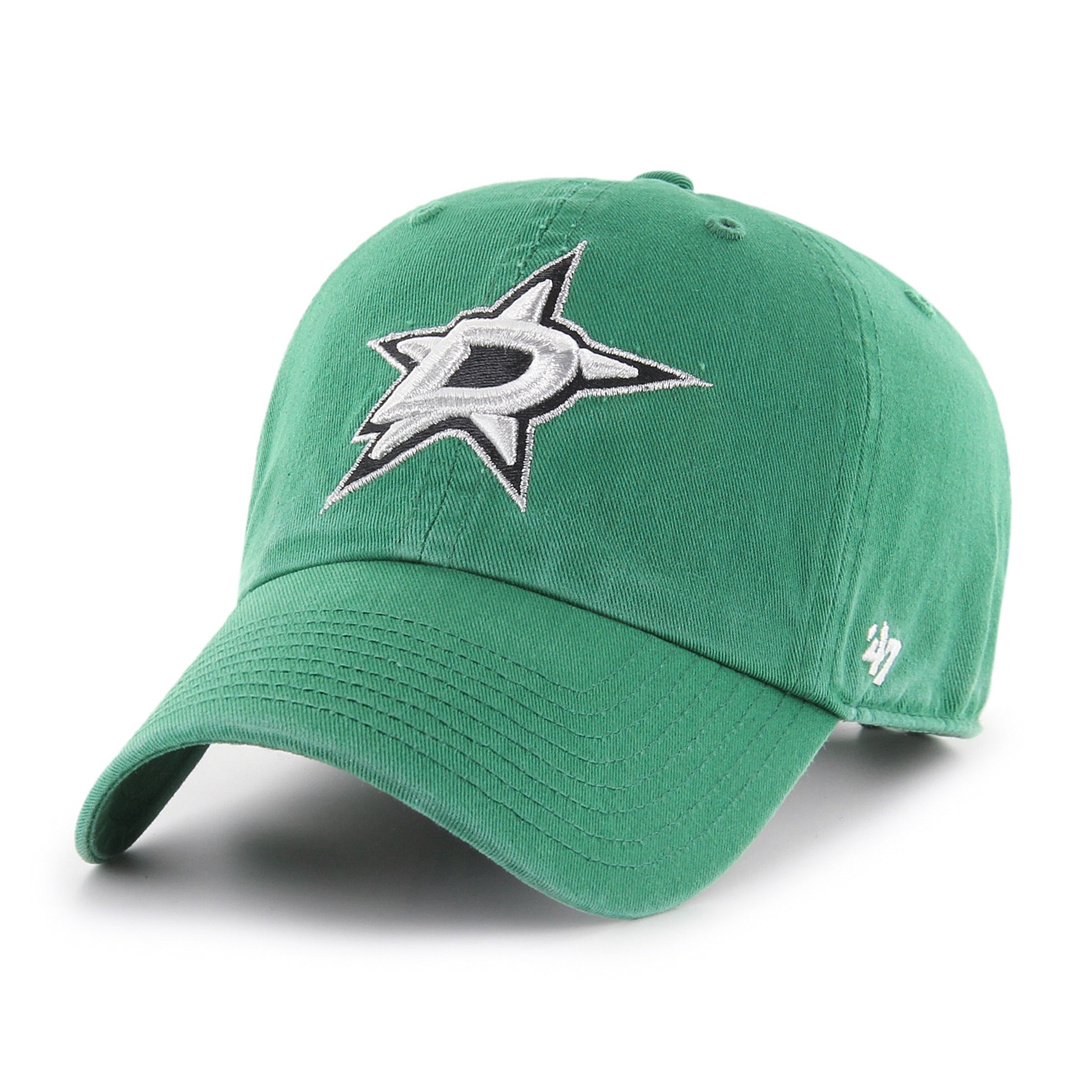 47 Brand Dallas Stars Cleanup Adjustable Baseball Cap - Kelly Green NHL Hockey Fan Hat for Men & Women - Perfect for Games, Tailgating & Outdoor Activities