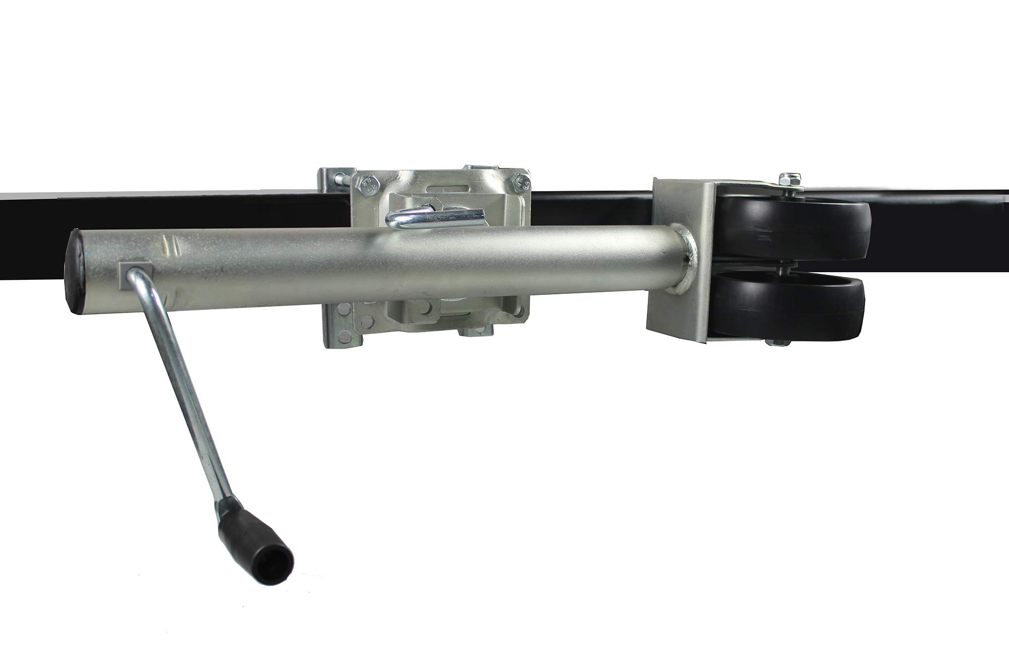 MaxxHaul 70149 Heavy Duty Trailer Jack with Dual Wheels - 1500 lbs Capacity, Adjustable 26.5