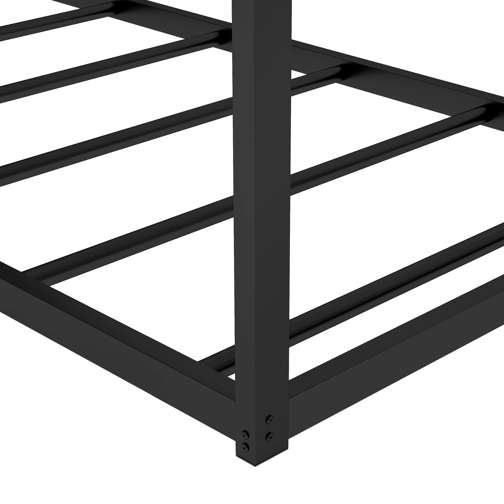 HABITRIO Twin Metal House Bed Frame - Sturdy House-Shaped Design for Teens & Adults, Easy Assembly, Black - Perfect for Bedroom, Dorm, Living Room & Kids Play Area