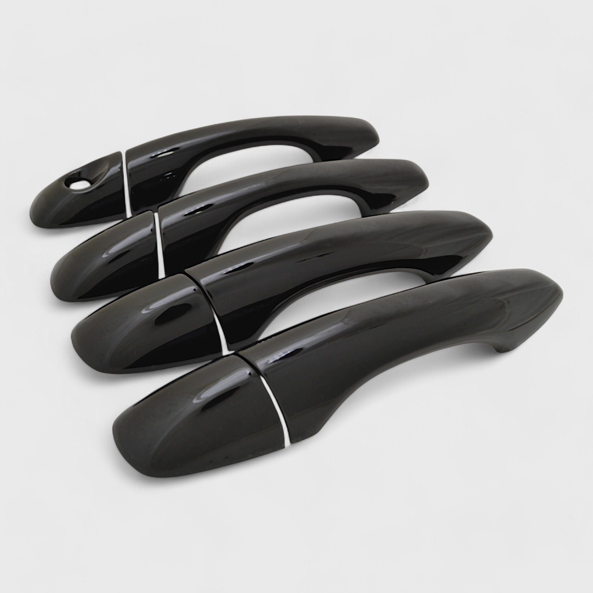 Gloss Black Chrome Delete Door Handle Covers for Cars - No Smart Key - DH6317BLK - Upgrade Your Vehicle's Style & Protection (Sedan, SUV, Truck)