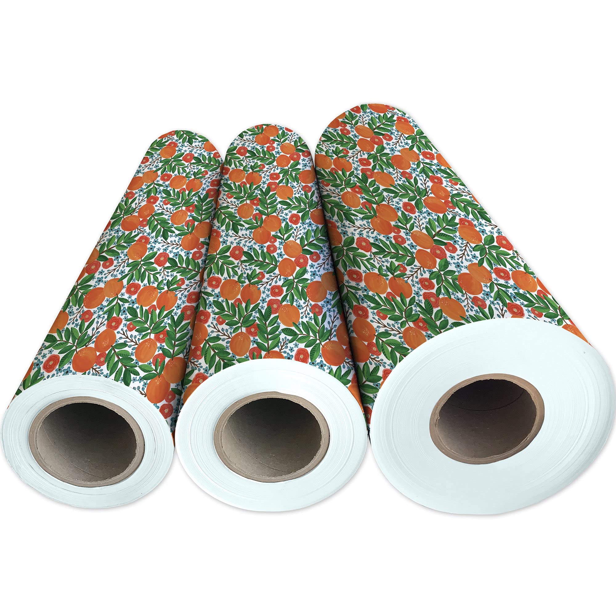 Jillson Roberts Bulk Gift Wrapping Paper - Mandarin Grove Pattern, 1/2 Ream (417 Feet x 24 Inches) - Premium Holiday, Birthday & Wedding Gift Wrap for Parties & Special Occasions