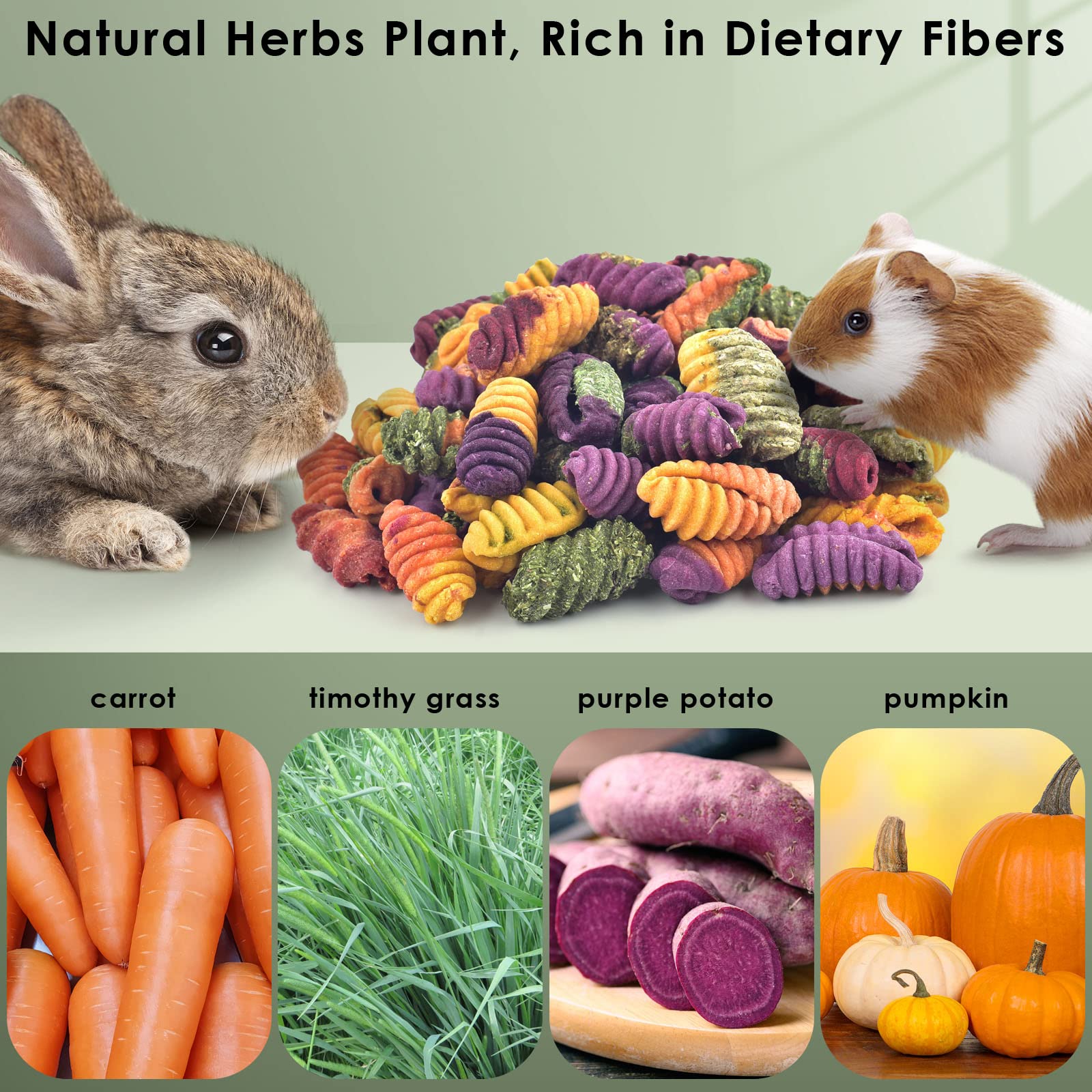 ERKOON Small Chinchilla Treats & Chew Toys for Dental Health - Natural Wooden Chews for Rabbits, Guinea Pigs, Gerbils, Rats & Dwarf Hamsters - Perfect Cage Accessories for Small Pets' Teeth Care & Playtime