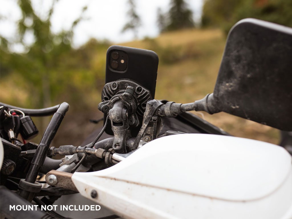Wireless Charging Phone Mount for Motorcycles - Fast Qi Charger for iPhone & Android - Perfect for Commuting, Touring & Adventure Riding