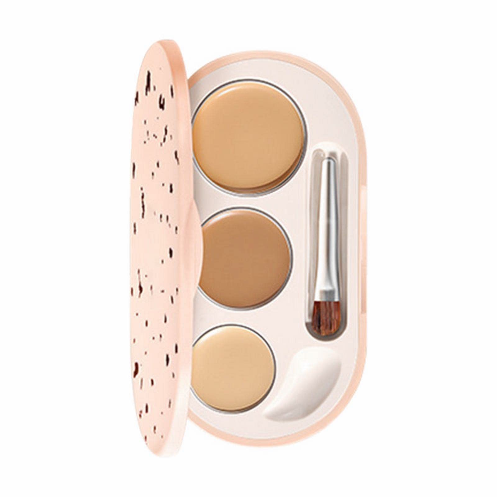 Tri-Color Eraser Concealer Palette - Covers Dark Circles, Freckles & Blemishes | Skin Brightening Fair Concealer for Flawless Makeup | Perfect for Daily Use, Photo Shoots & Special Events