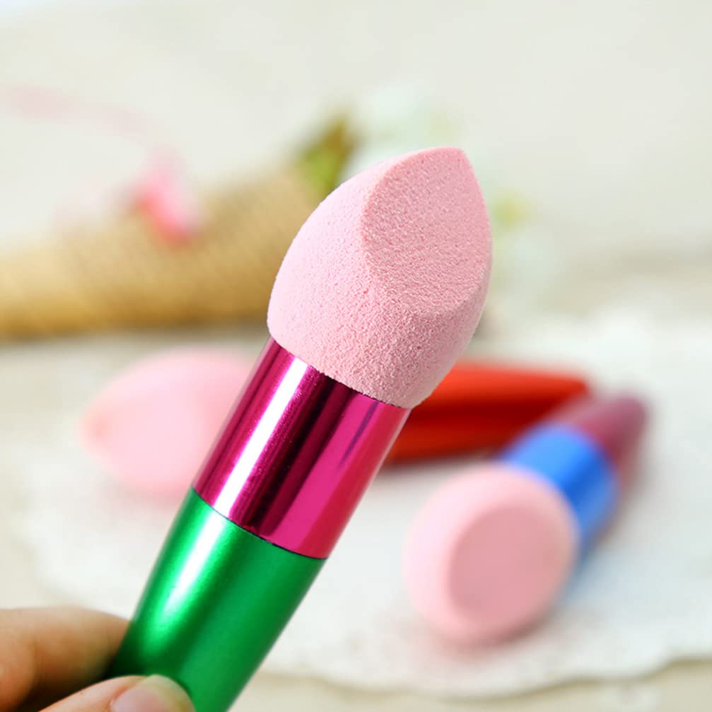 Beavorty 6-Piece Makeup Sponge Set - Soft Cosmetic Sponge Brushes & Blending Tools for Foundation, Concealer & Powder - Mushroom Head Makeup Applicators for Flawless Face & Contouring (Great for Daily Use, Travel & Professional Makeup Artists)