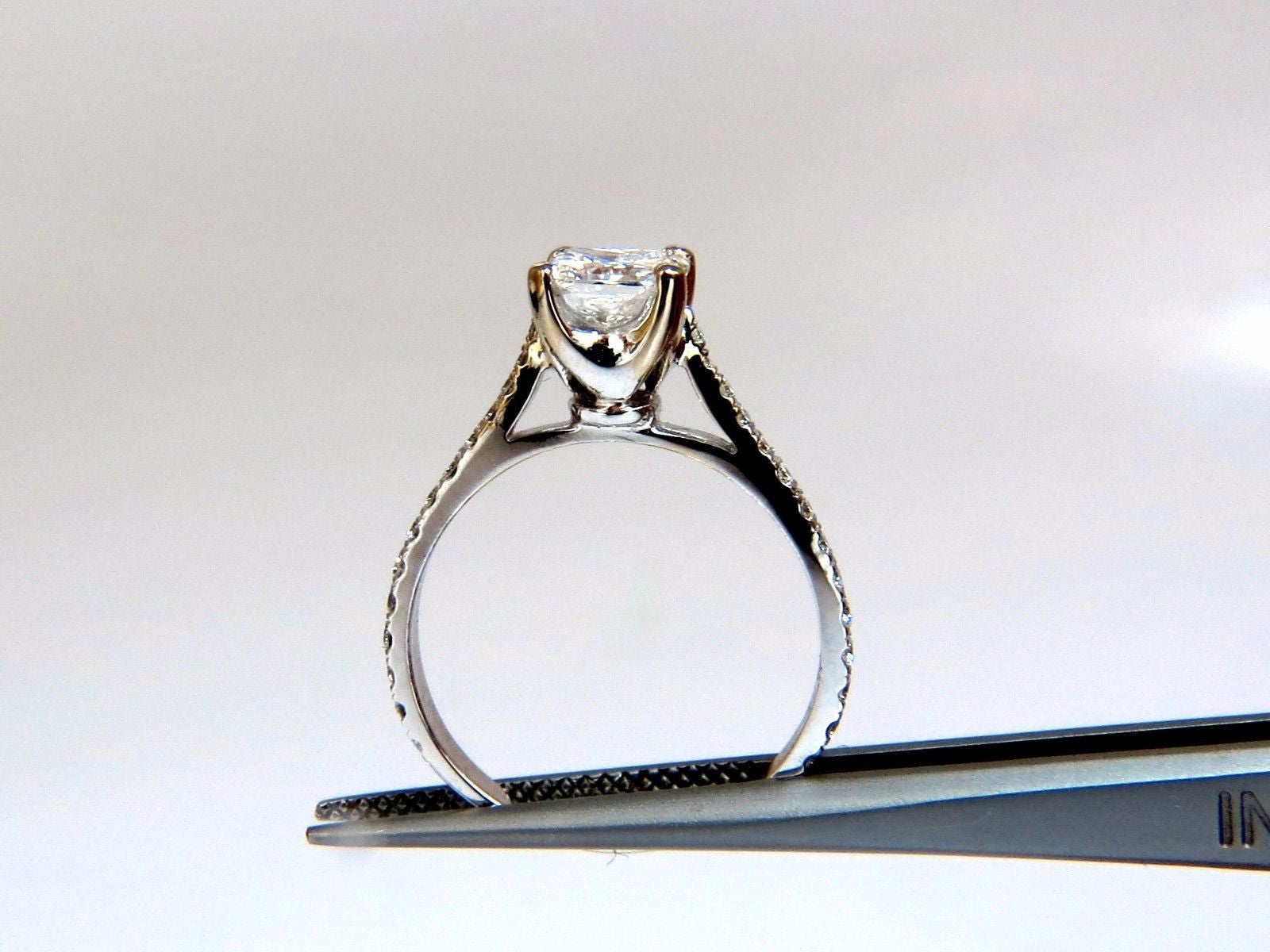 GIA Certified 1.51 Carat Princess Cut Diamond Engagement Ring - D Color VS Clarity, Cathedral Setting for Weddings & Proposals
