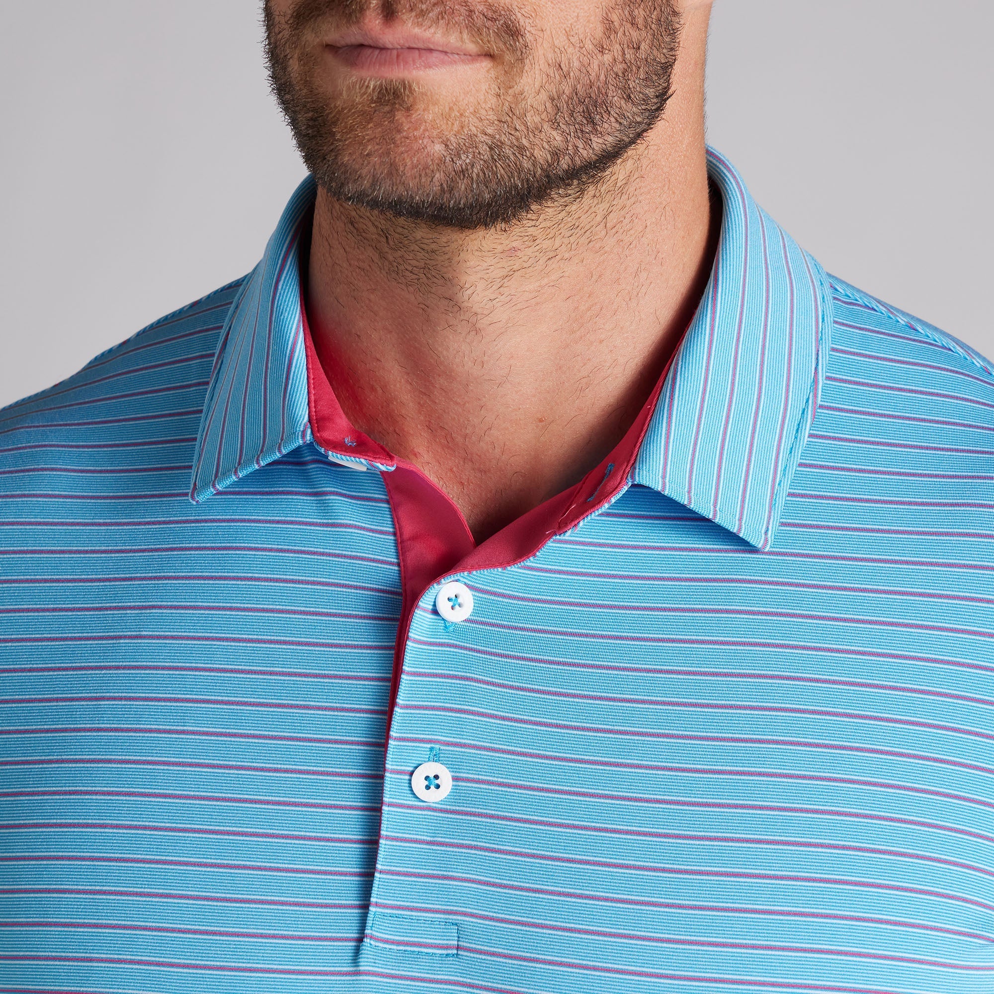 MATTR Bay Men's Golf Polo Shirt - Breathable, Moisture-Wicking Performance Shirt for Golf, Tennis & Casual Wear