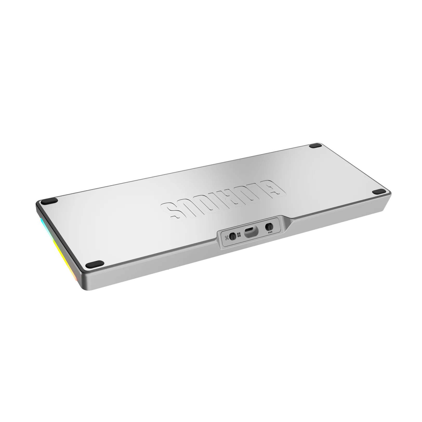 GMMK 3 65% Mechanical Keyboard Bottom Case - Premium Silver Metal Replacement Part for Gaming & Typing Enthusiasts | Perfect for PC Setup & Workspace Customization