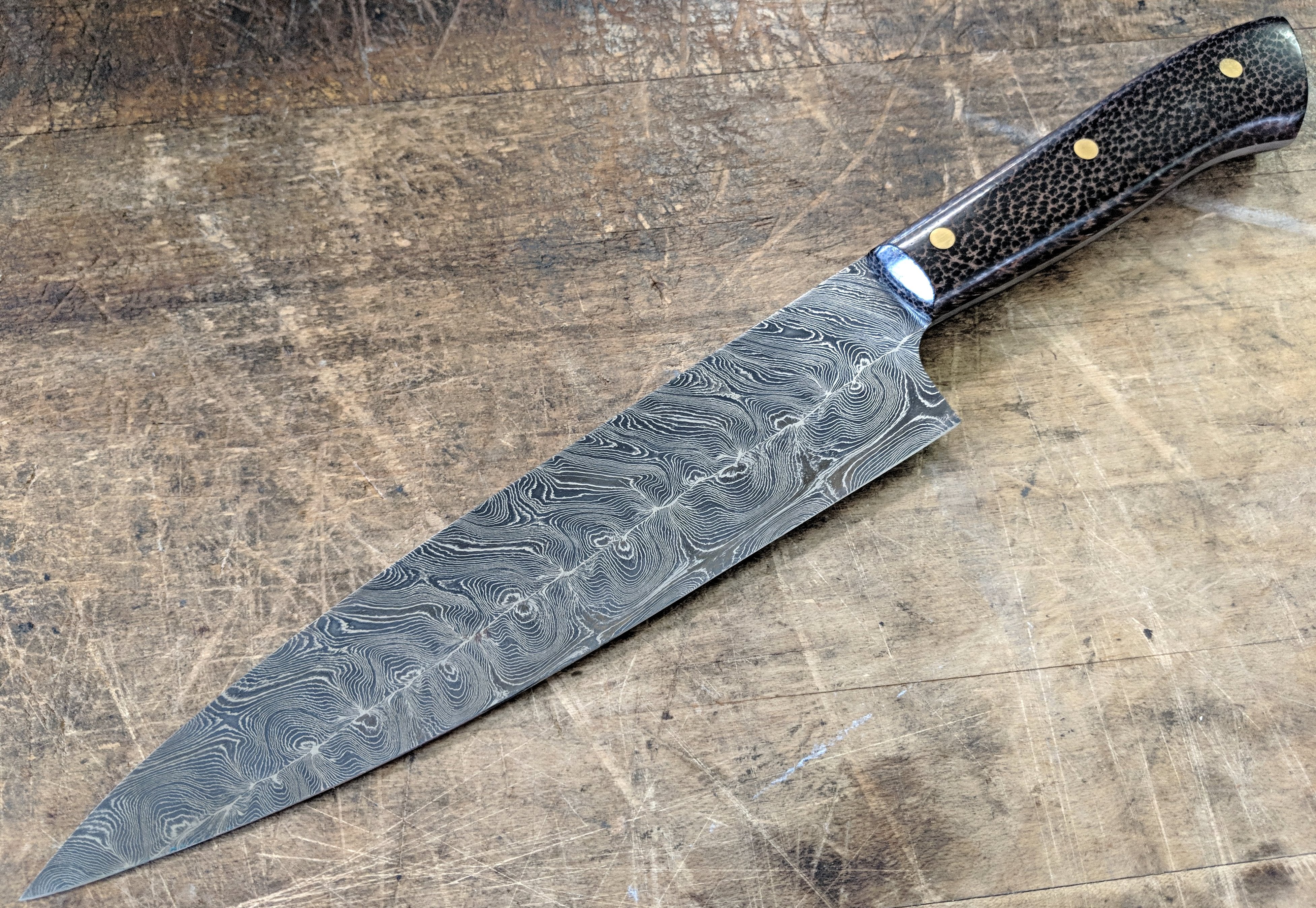 Premium Fell Knives Double Twist Damascus 7