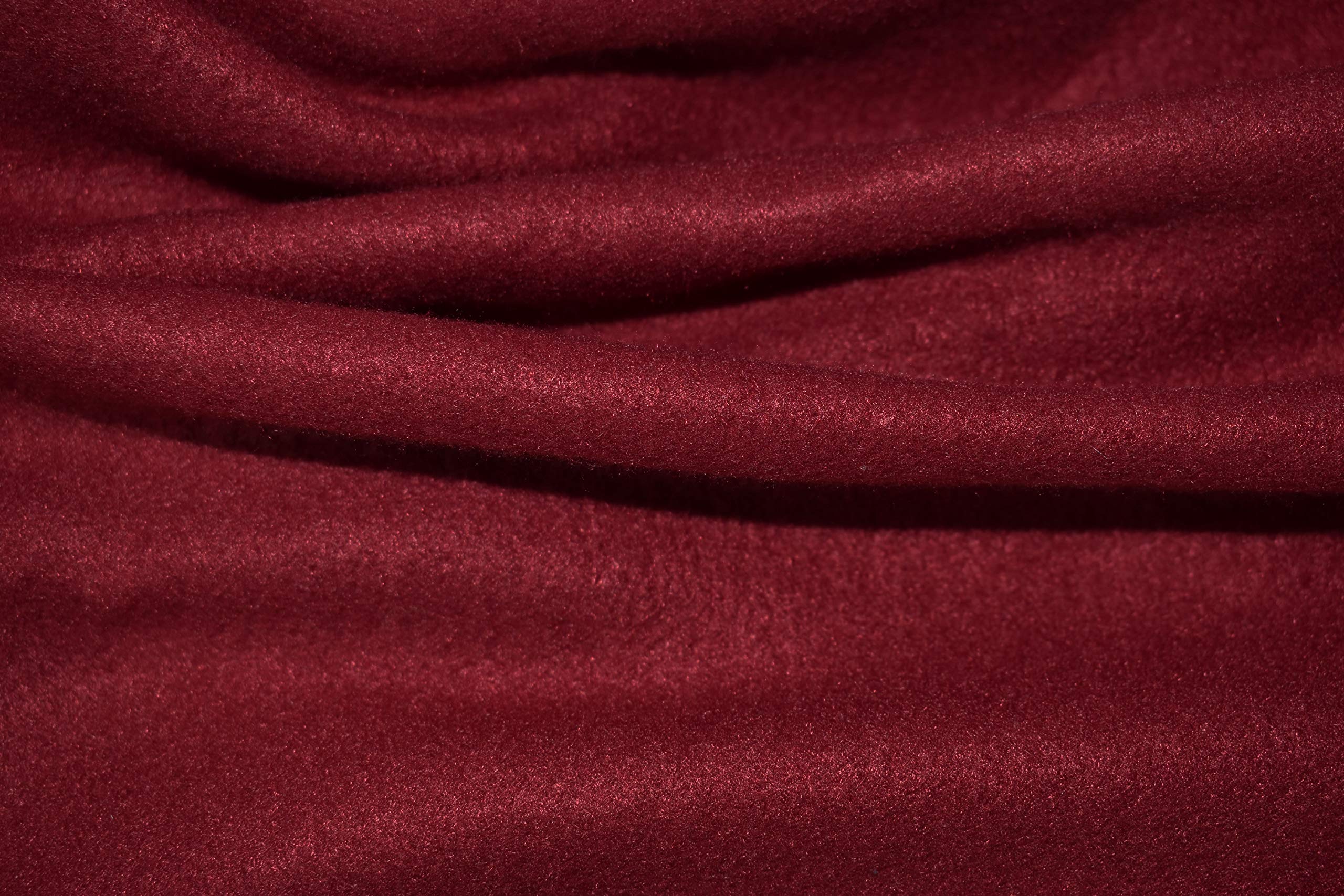Premium 11lb Medium Weighted Blanket for Adults - Made in USA - Burgundy Fleece/Flannel (58