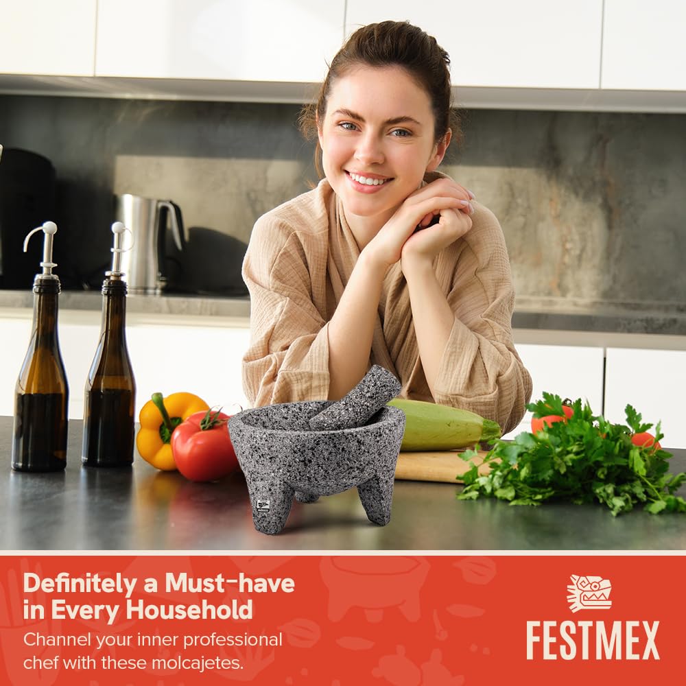 Authentic Handmade Mexican Molcajete - 8