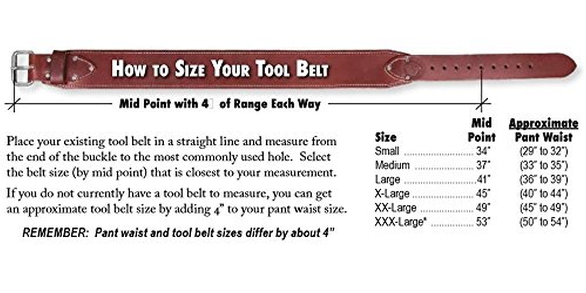 Occidental Leather 5087 SM Framing Set - Professional Leather Tool Belt for Carpenters & Framers - Durable Construction Work Belt with Hammer Loop & Pouch - Perfect for Home Renovation & Woodworking Projects
