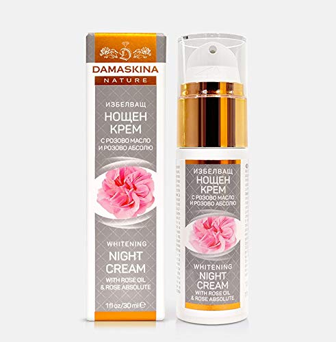 All Night Active Whitening Cream with Bulgarian Damask Rose Oil & Absolute - Brighten Skin While You Sleep | Perfect for Nighttime Skincare Routine