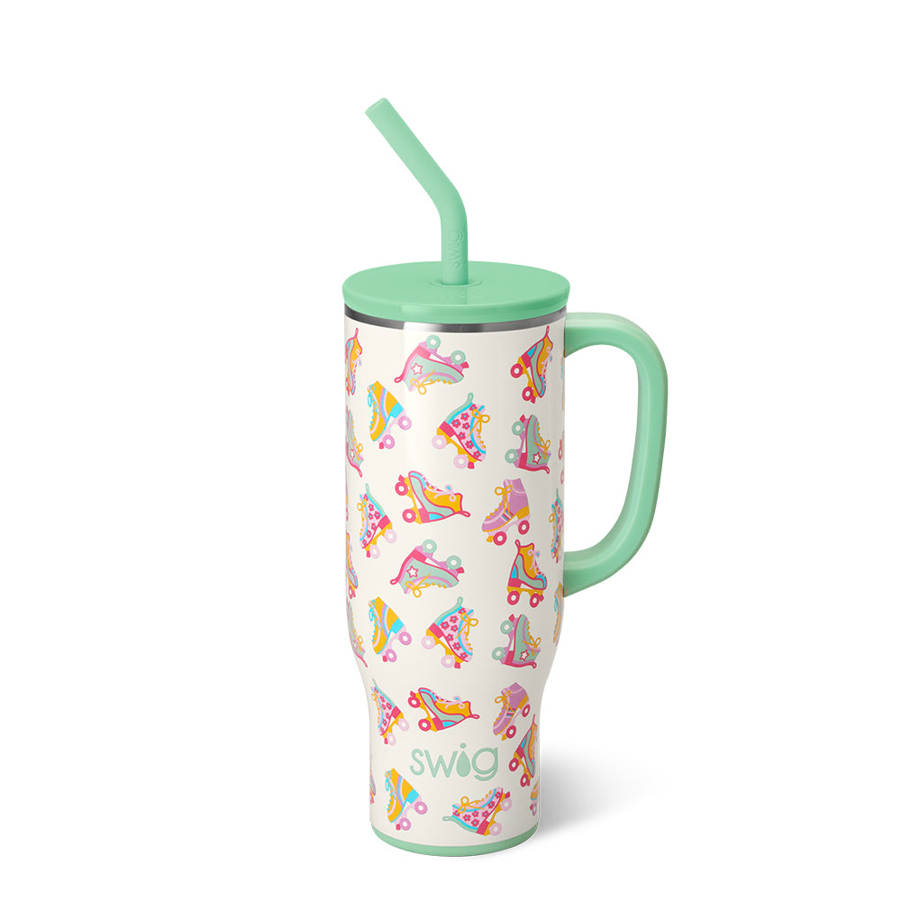 30oz Roller Rink Mega Mug - Large Insulated Tumbler Cup for Coffee, Tea & Cold Drinks - Perfect for Skating Rinks, Parties & Outdoor Activities