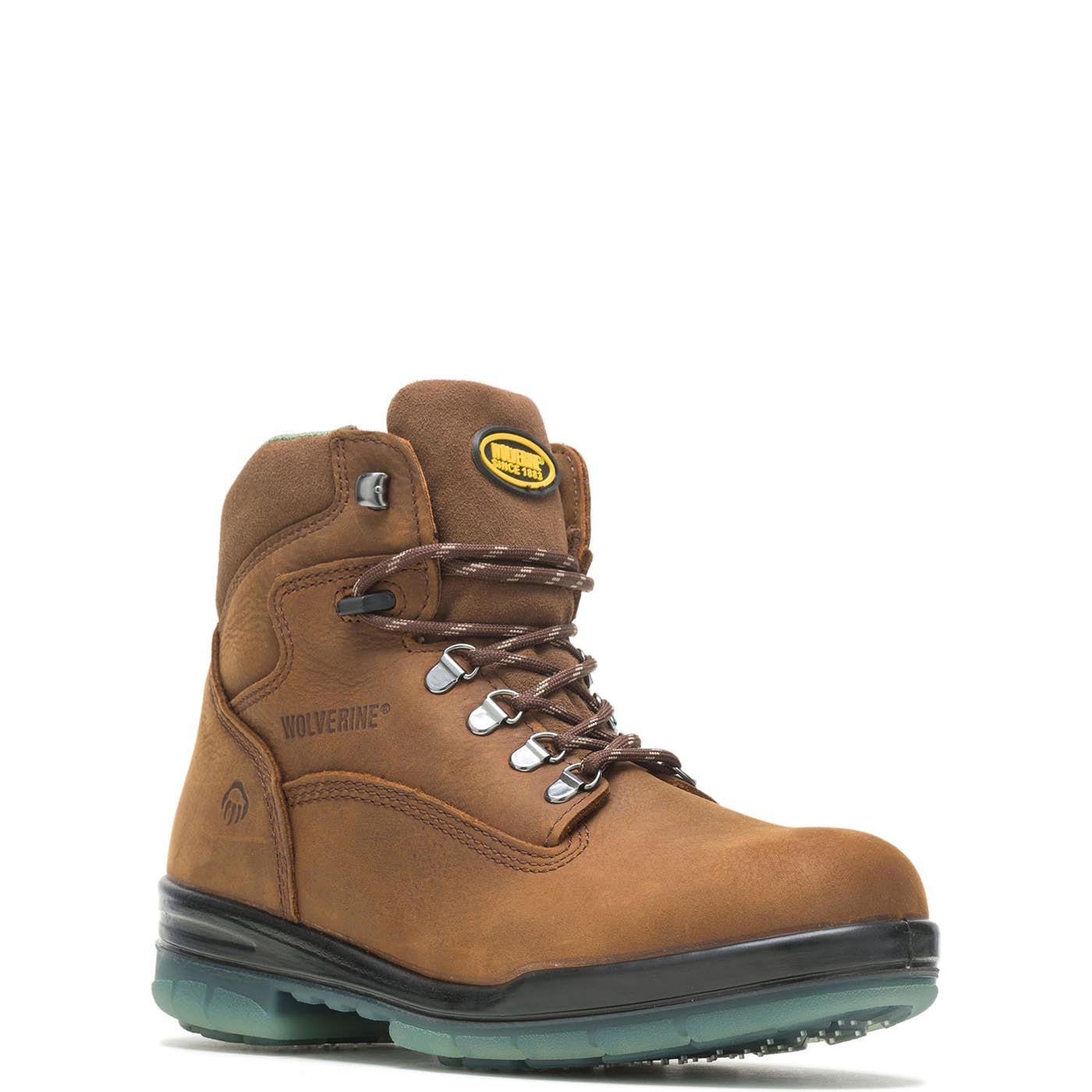 DuraShocks I-90 Waterproof Insulated Soft Toe Work Boots for Men - Brown Leather Safety Shoes for Construction, Outdoor & Winter Work