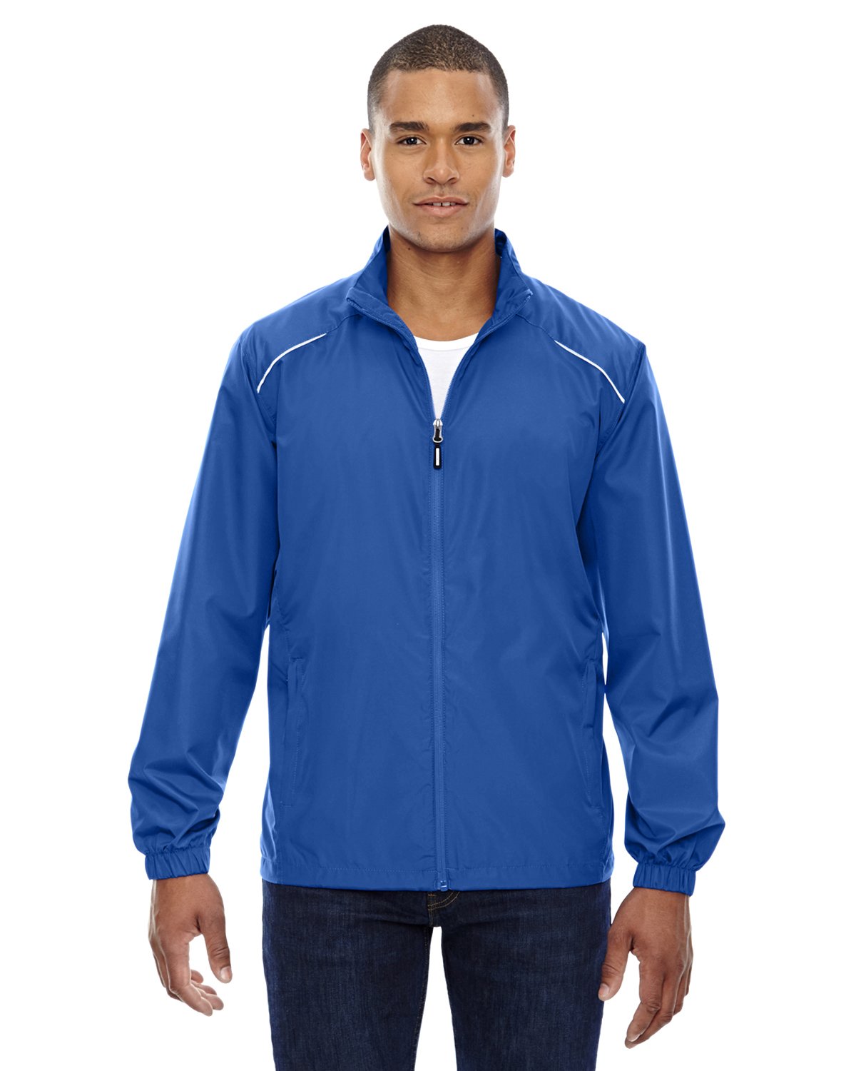 Ash City Motivate Men's Tall Unlined Lightweight Jacket - Breathable Windbreaker for Outdoor Activities, Hiking & Travel