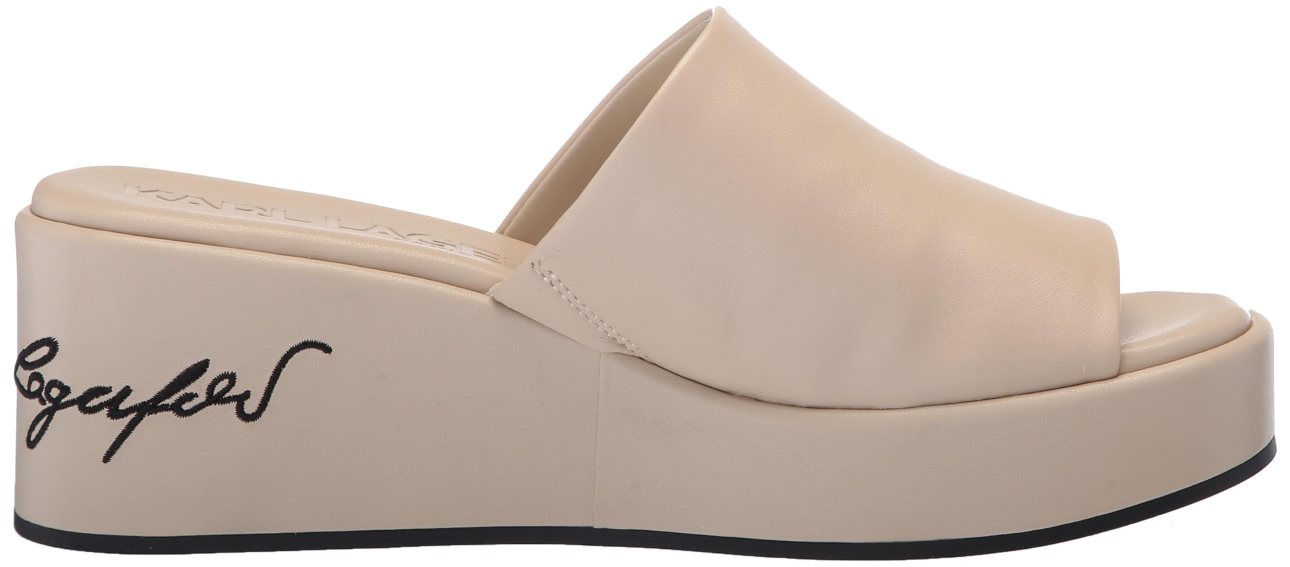 KARL LAGERFELD Women's Calvina Espadrille Wedge Sandals - Comfortable Summer Casual Shoes for Beach, Vacation & Everyday Wear