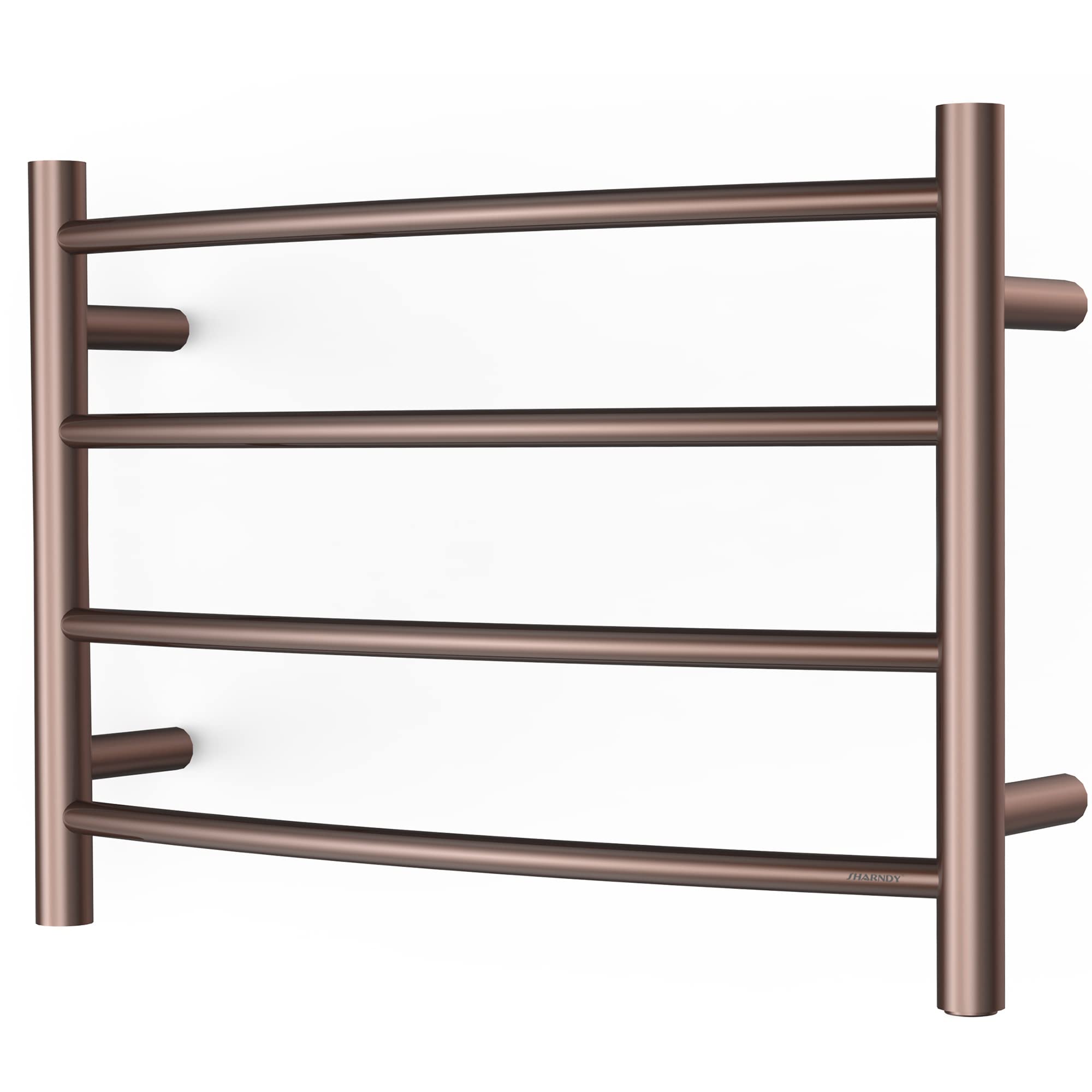 Stainless Steel Electric Towel Warmer - Wall Mounted Bathroom Heated Towel Rack with Oil Rubbed Bronze Finish, 40W, 16.54x23.62x5.51 inches - Perfect for Spa-Like Luxury & Quick Drying in Bathrooms, Hotels, and Gyms