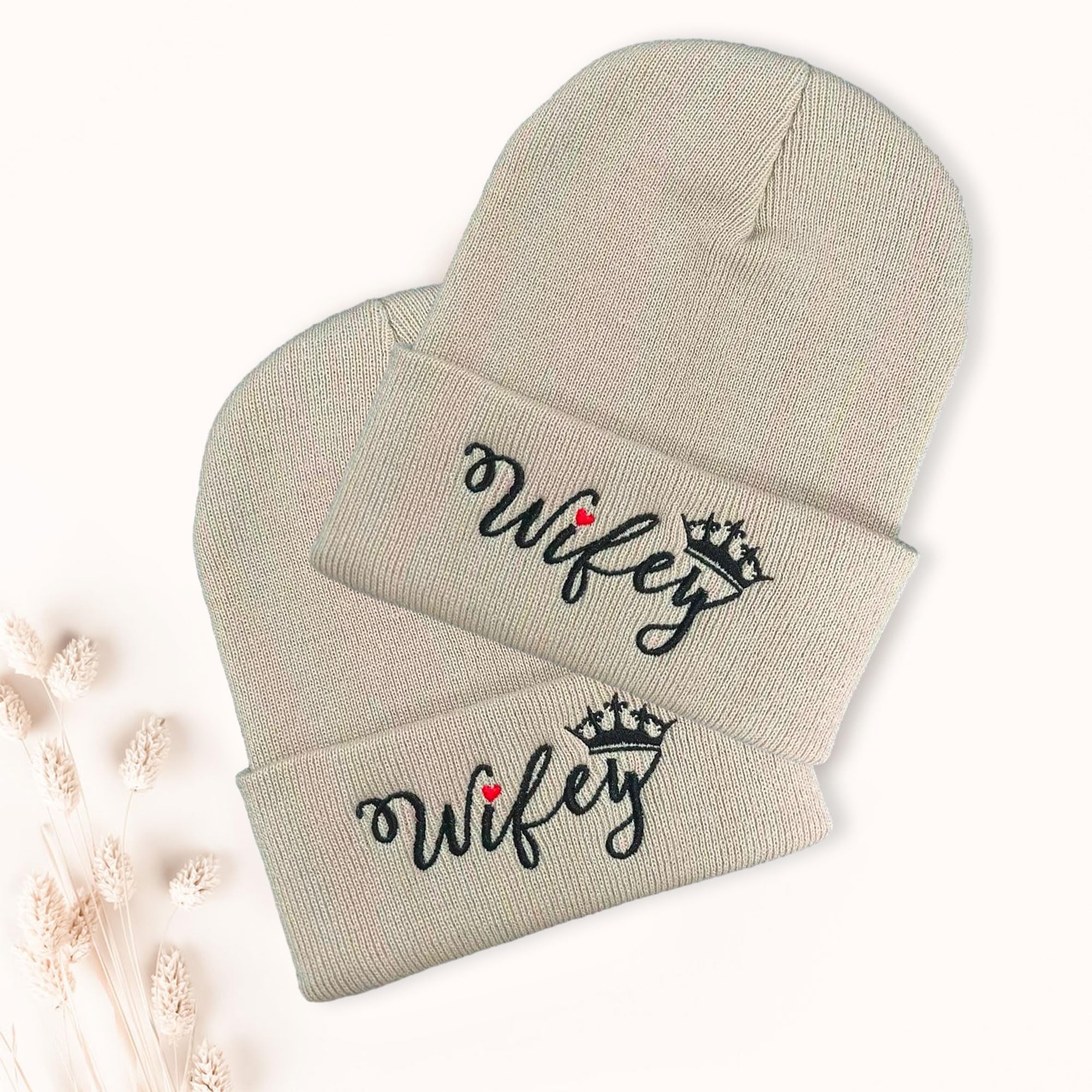 Best Birthday Gifts for Wife - Thoughtful Mother's Day Present - Cozy Wifey Beanie Hat - Perfect for Anniversary, Valentine's Day & Winter Fashion