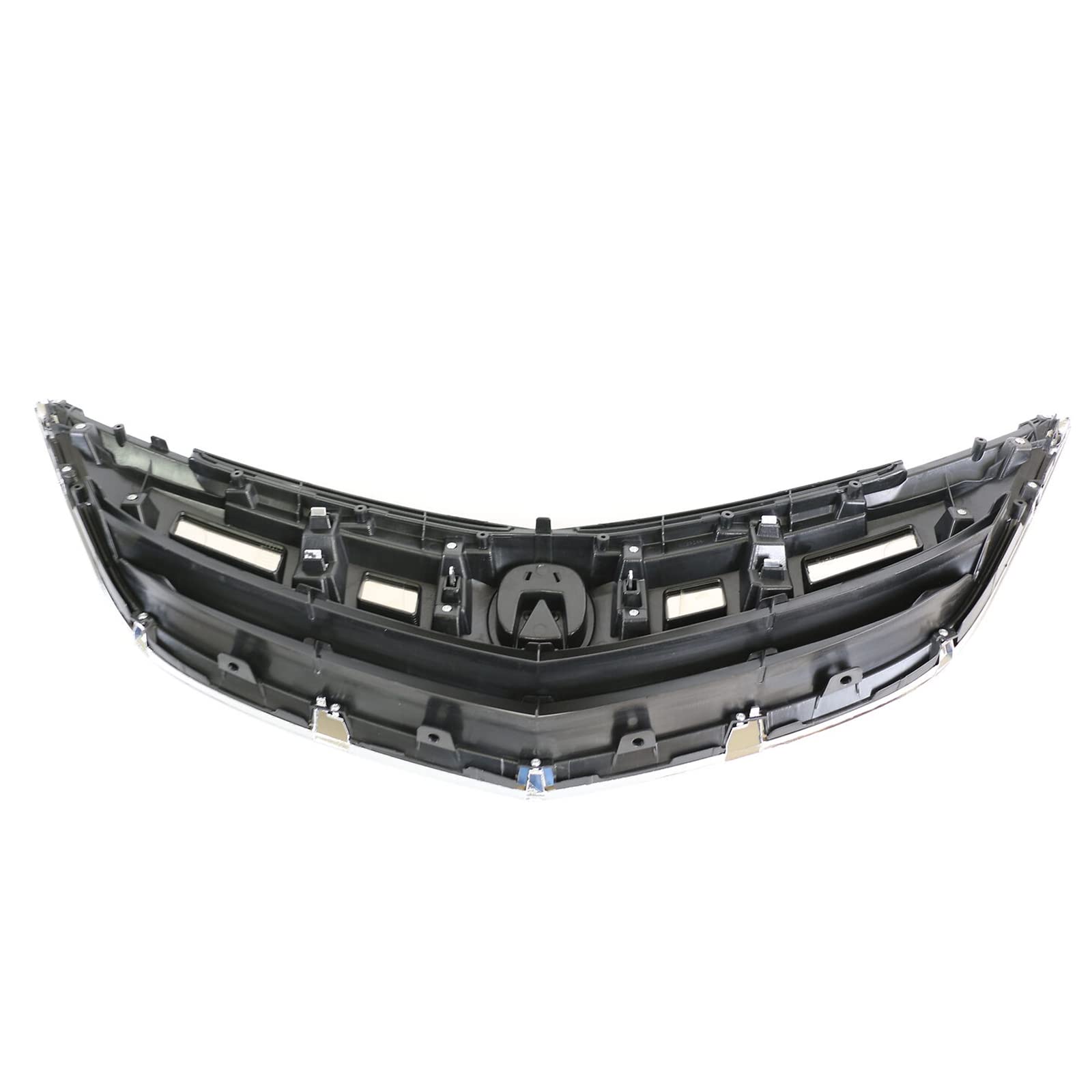 2013-2015 Acura ILX Front Bumper Cover Grille Replacement Kit - Chrome Guard Grid Air Intake | Durable ABS Plastic | Easy Installation | Perfect for Car Restoration & Customization