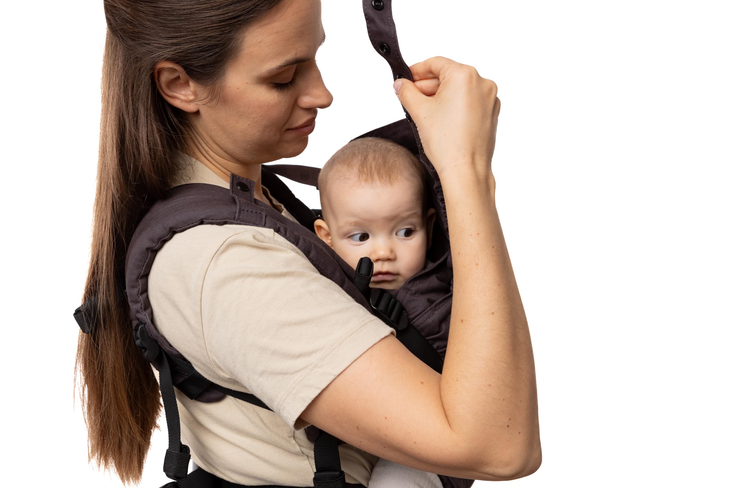 Premium Boba X Baby Carrier in Charcoal - Ergonomic, Hands-Free Infant Carrier for Hiking, Travel & Everyday Use - Comfortable & Adjustable for Newborns to Toddlers