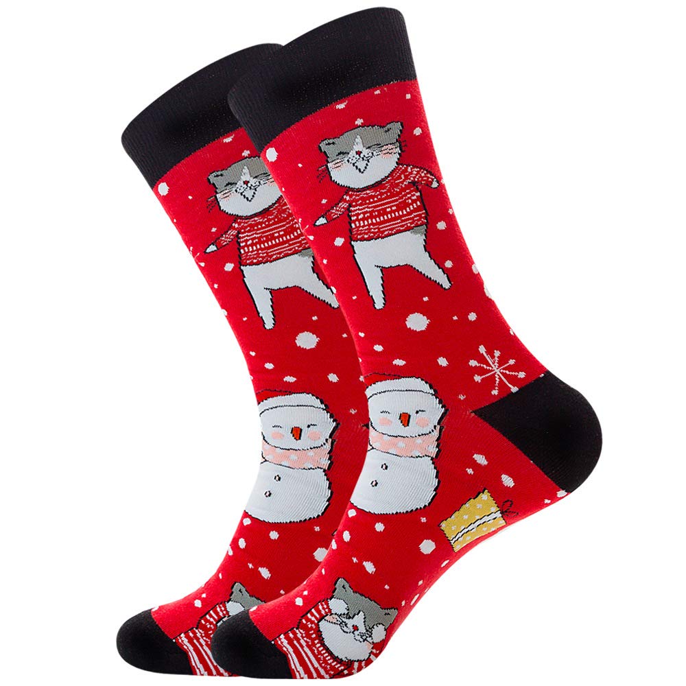 Funny Men's Socks 10 Pack - Colorful Cotton Novelty Dress Socks for Couples with Fashion Patterns | Perfect for Gifts, Streetwear, and Casual Outfits