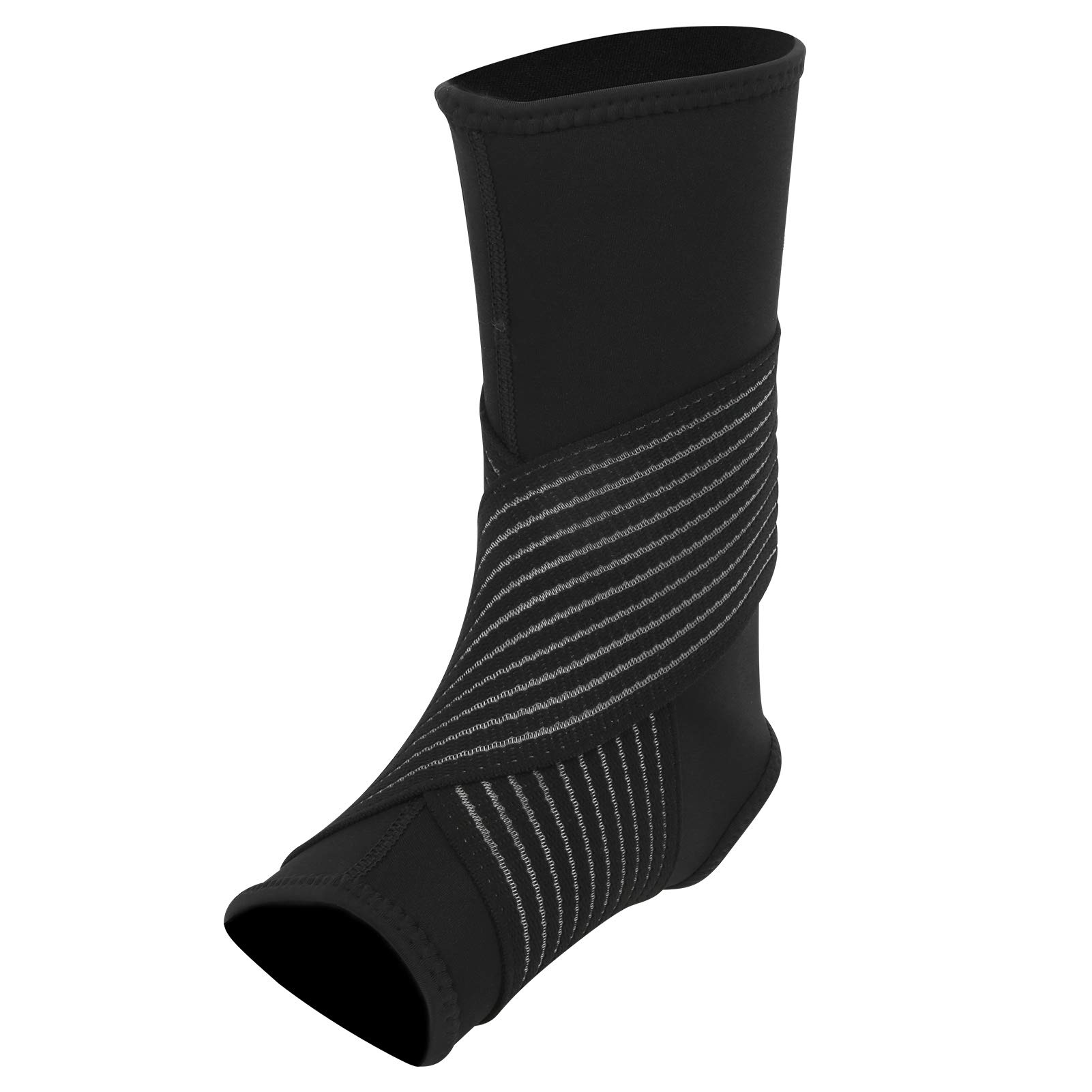 Best Ankle Support Brace for Men & Women - Adjustable Ankle Wrap Strap & Compression Sleeve for Running, Basketball, Volleyball - Double Support for Indoor & Outdoor Sports Injury Prevention
