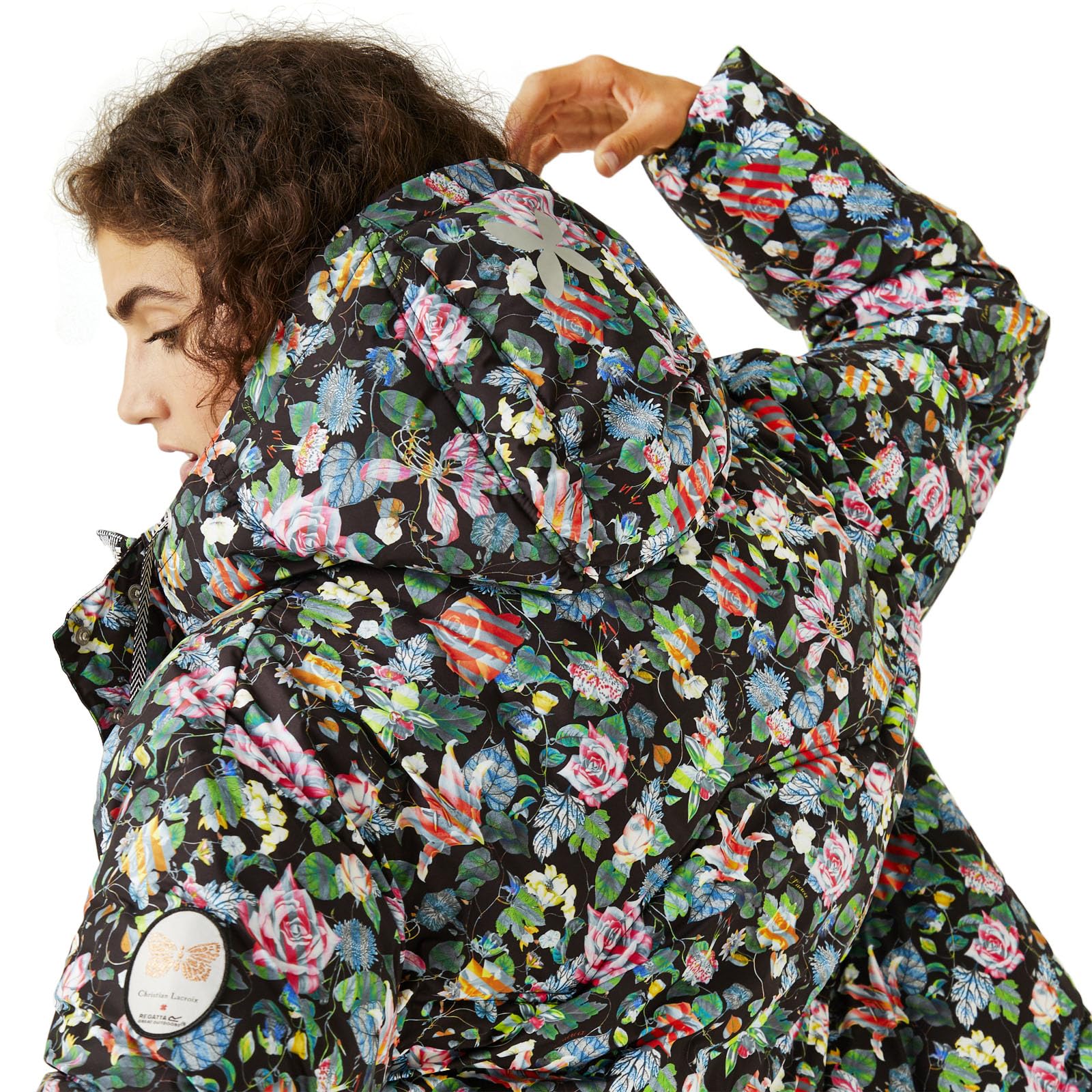 Regatta x Christian Lacroix Women's Mihaud Longline Baffled Padded Jacket Coat - Waterproof Winter Coat for Hiking, Travel & Outdoor Activities