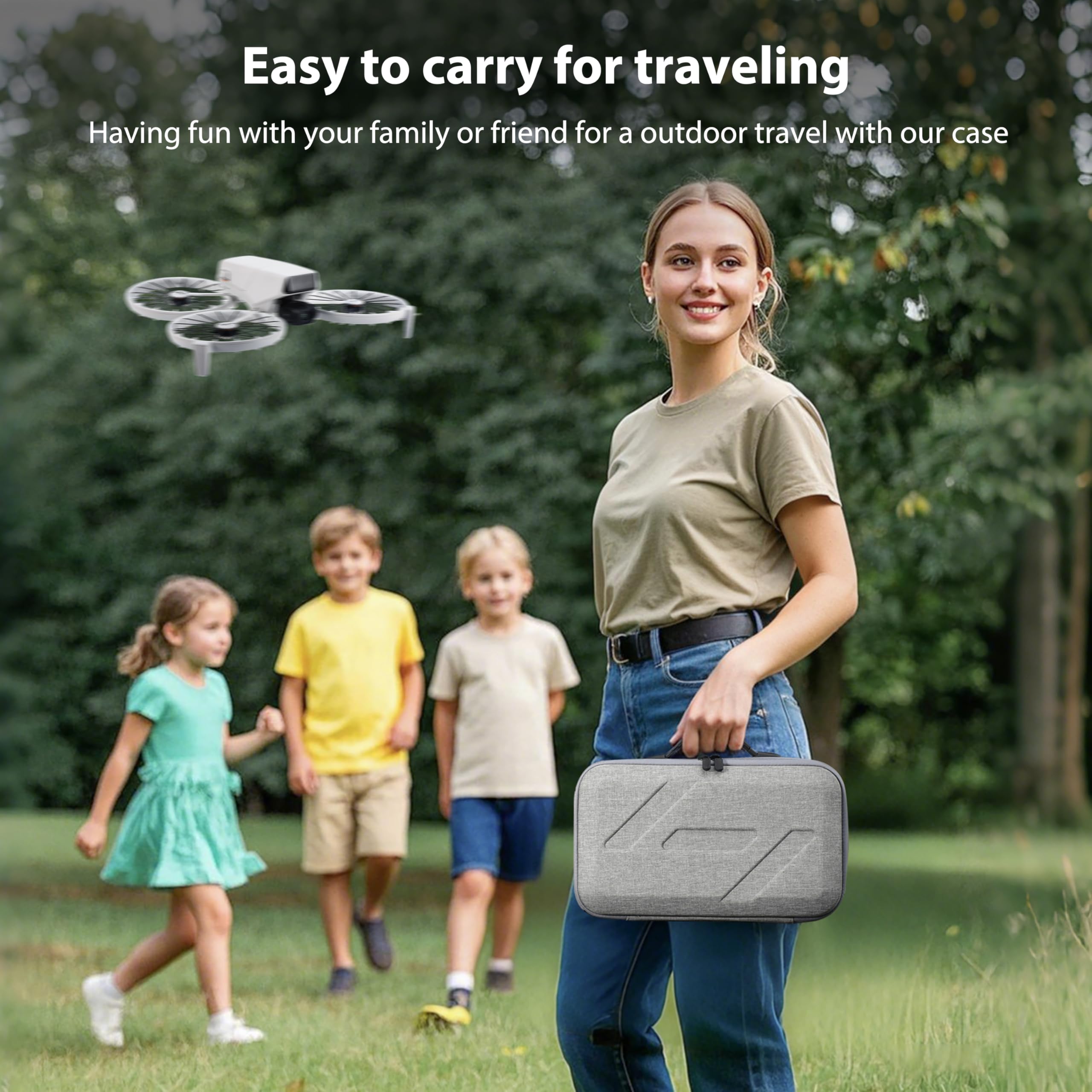 DJI Flip Fly More Combo Shoulder Bag - Portable Carrying Case for DJI Flip Drone with 3 Battery Slots & RC 2/N3 Controller Storage - Perfect for Travel, Outdoor Adventures & Drone Accessories Protection
